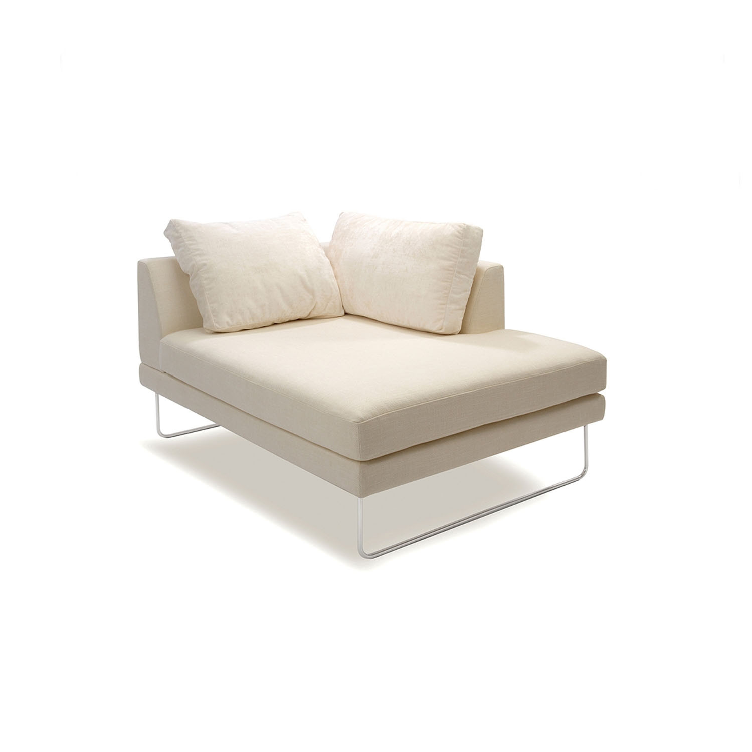 Bebe Chaise with Polished Frame