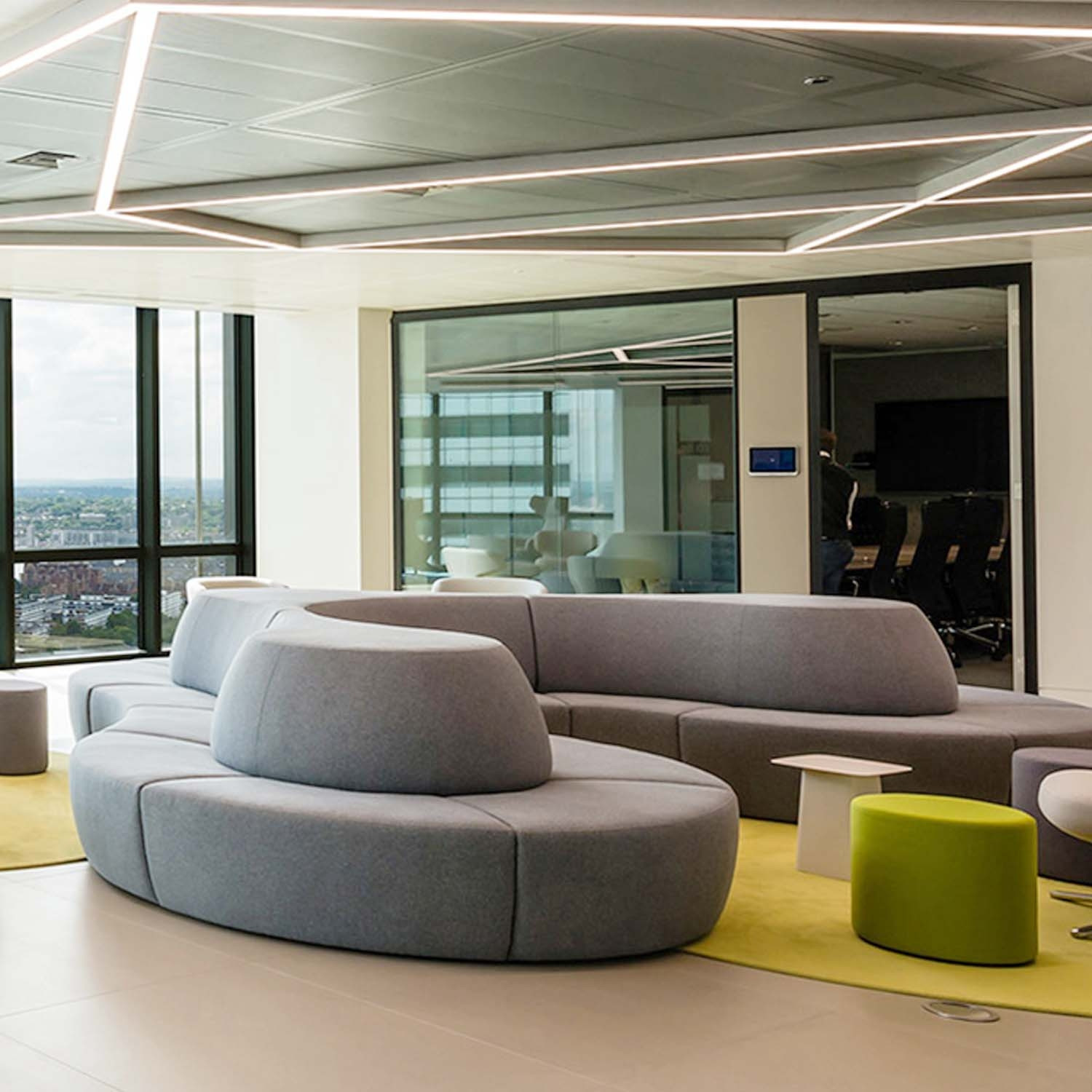 Bloid Free Form Seating in Grey