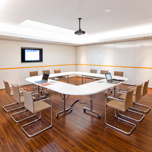 Torino Flip Tables can be linked for conference rooms