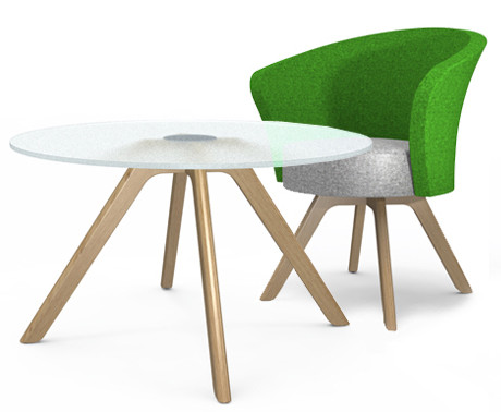 Connection Bud Table by Roger Webb Associates