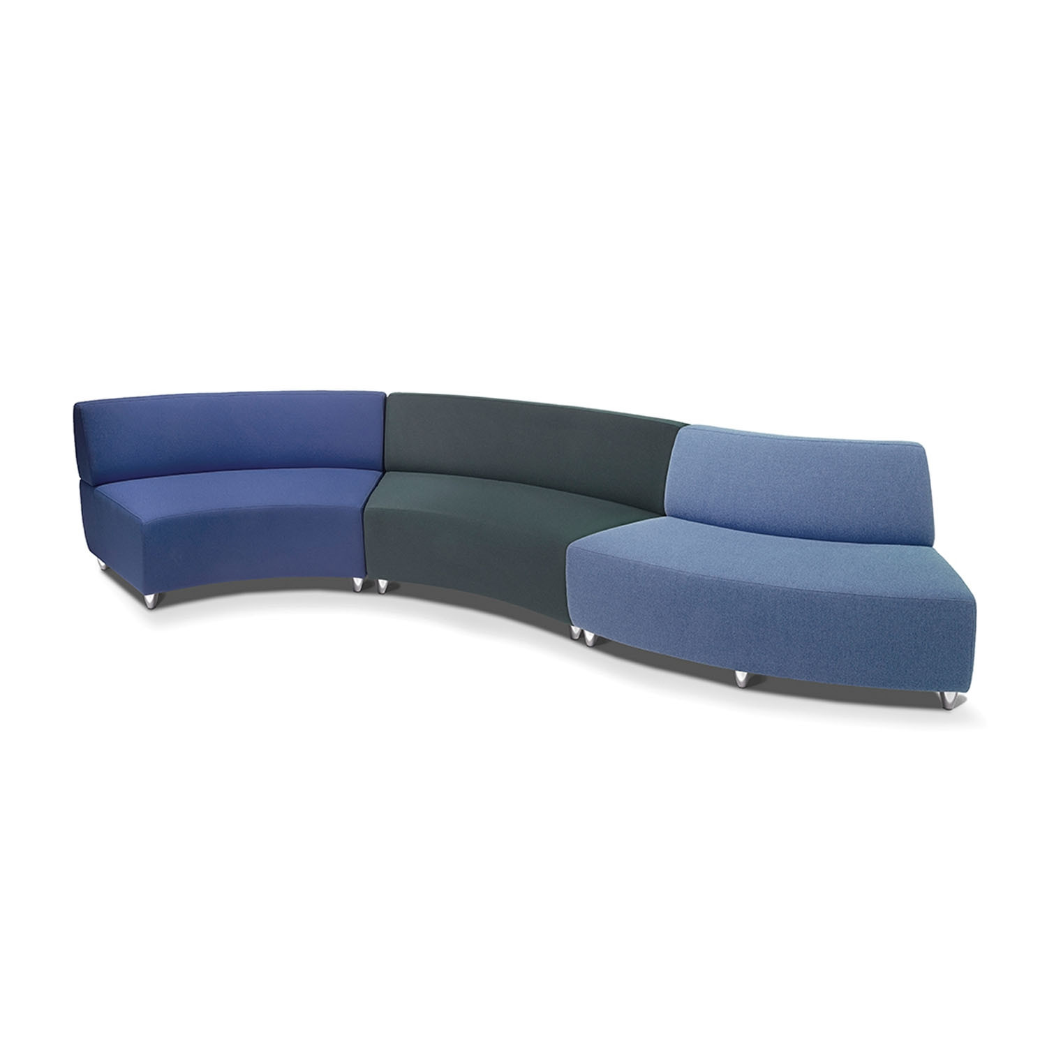 Buzz Modular Seating with aluminium feet 