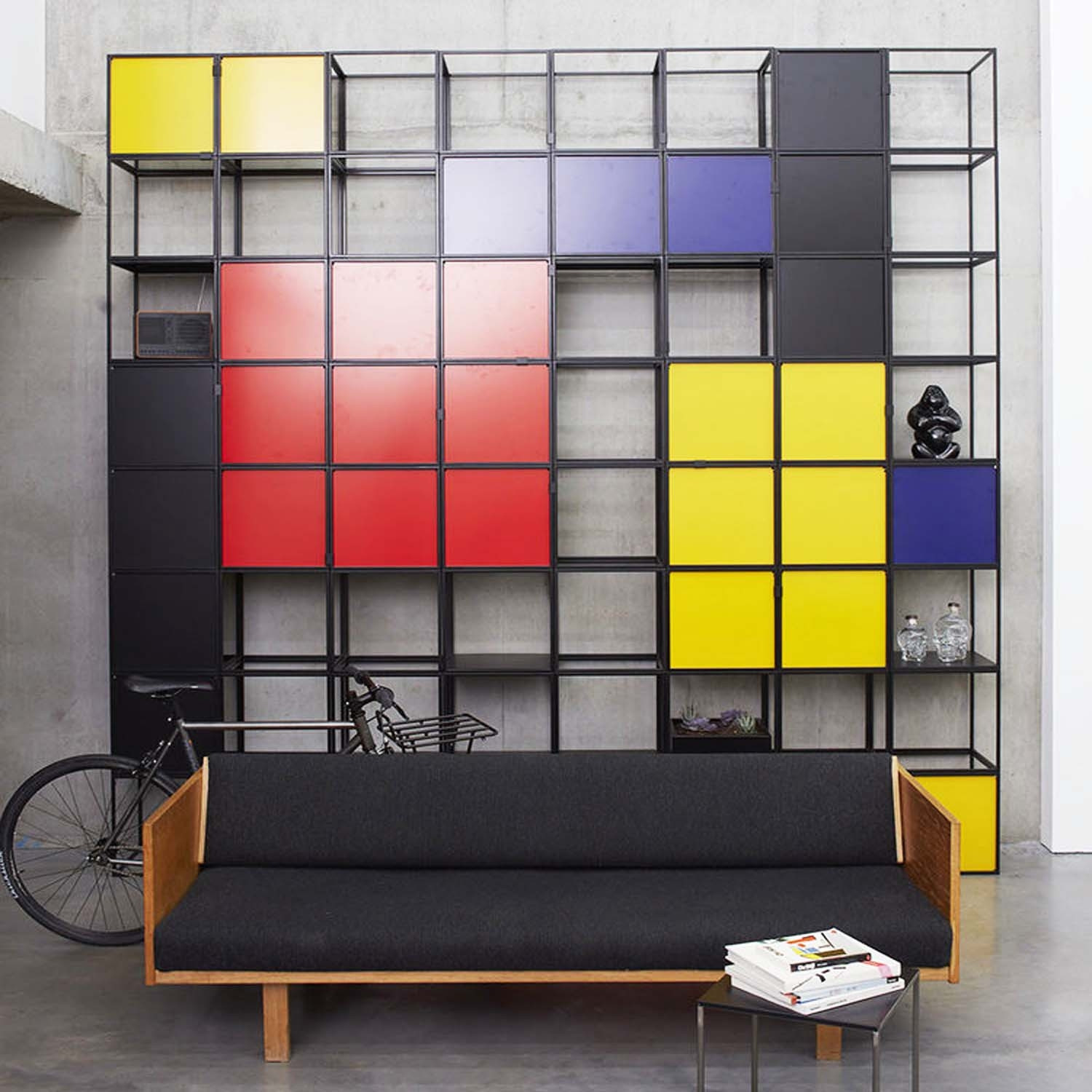 Cage Shelving Cubes in Various Colours