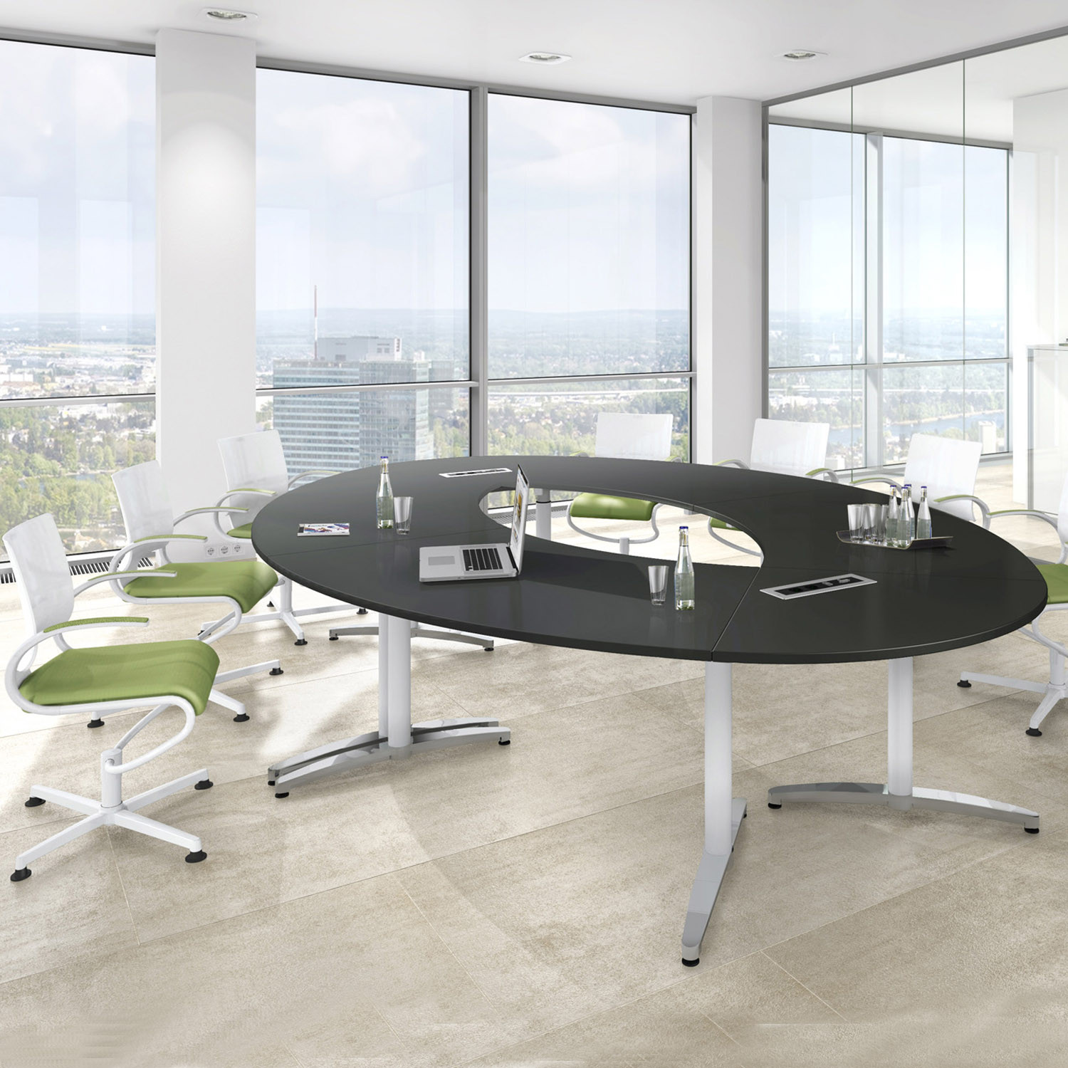 Canvaro Round Meeting Table