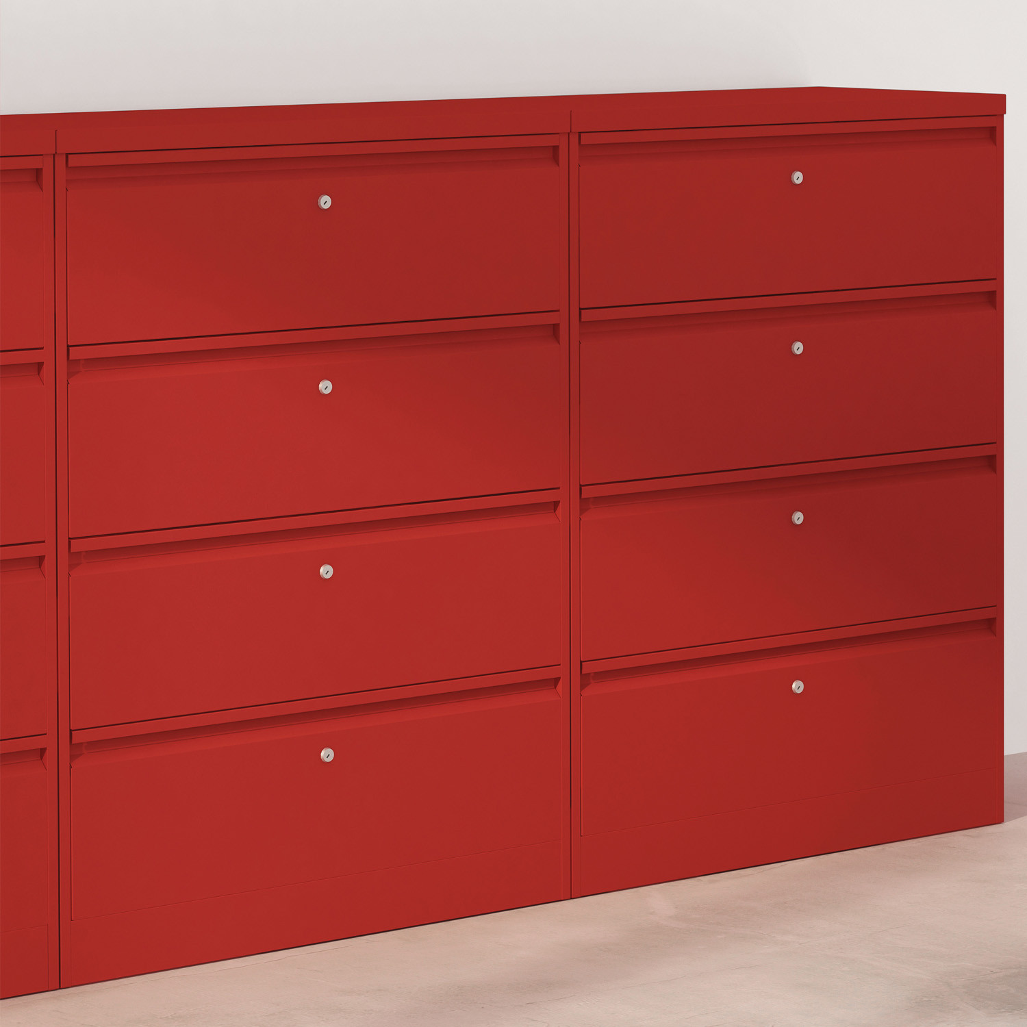 M:Line Filing Cabinet Red