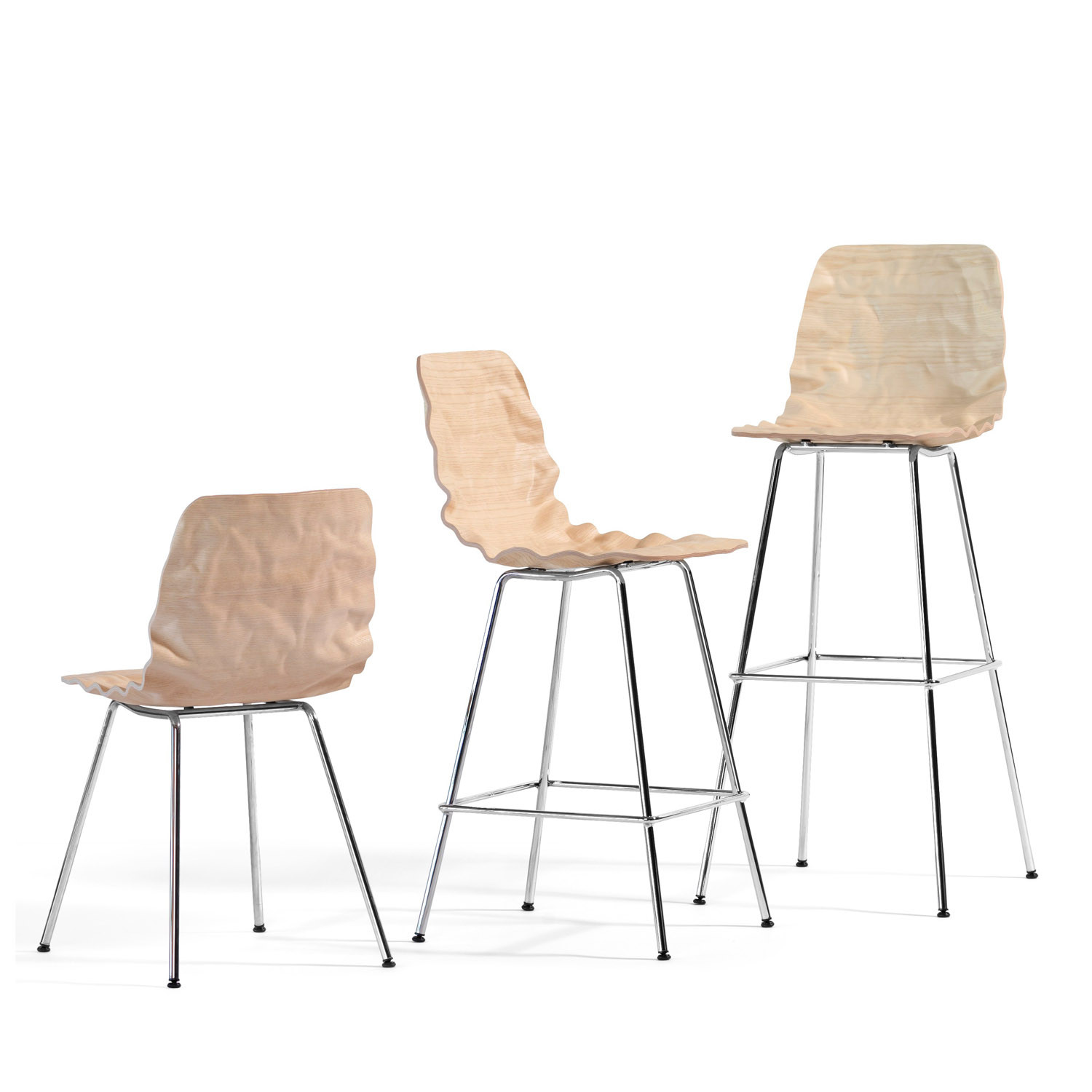 Dent Rippled Wood Seating from Bla Station
