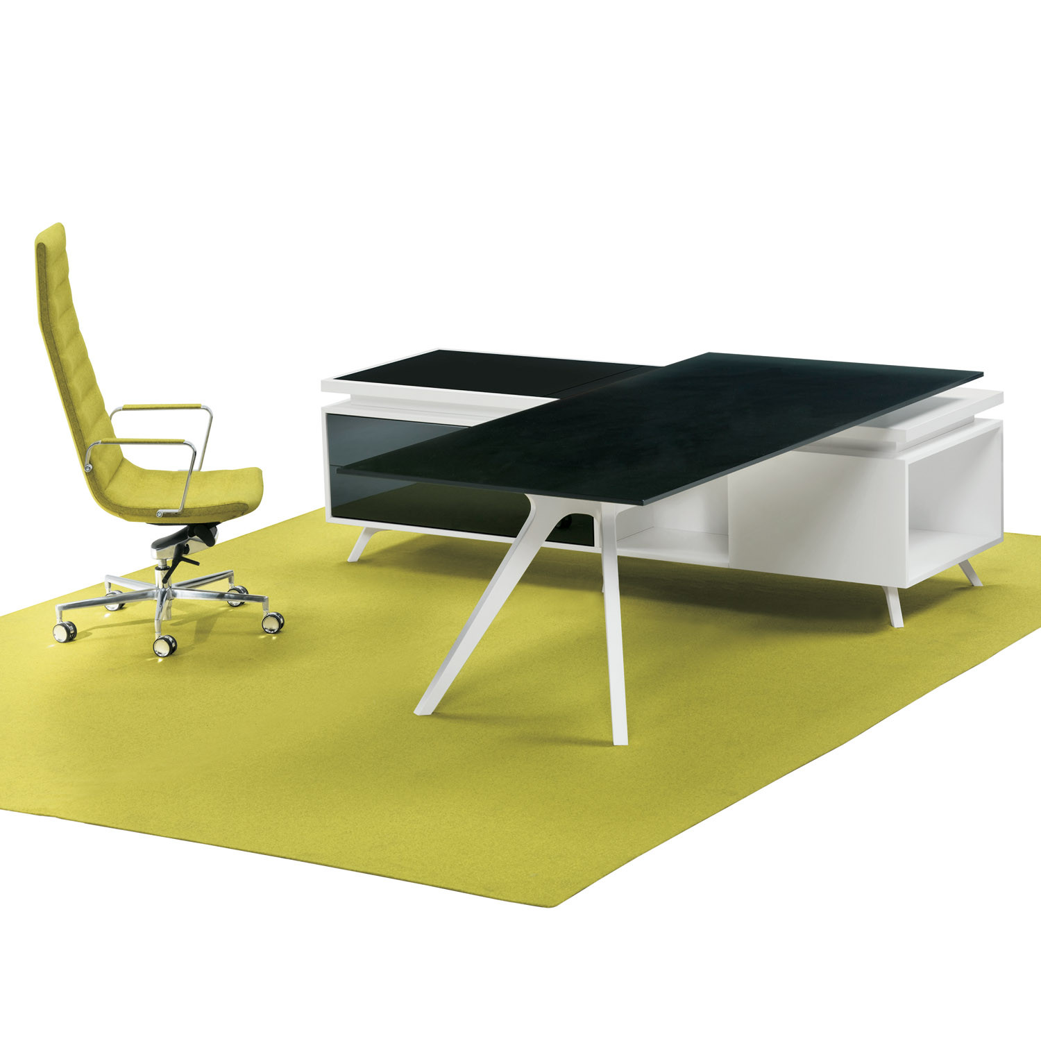 DR Executive Desk can be complemented with supporting service storage