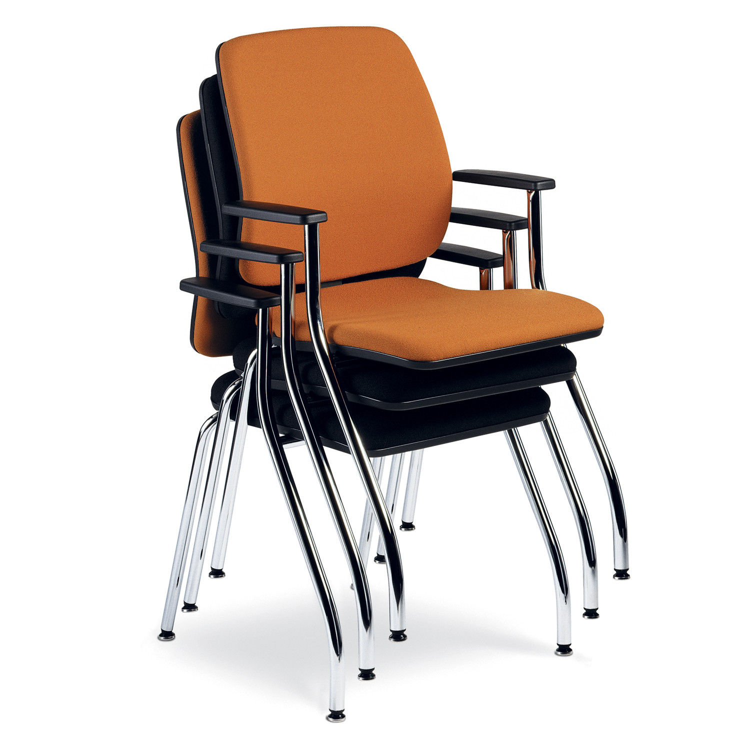 Early Bird Stackable 4-leg Visitors Chairs