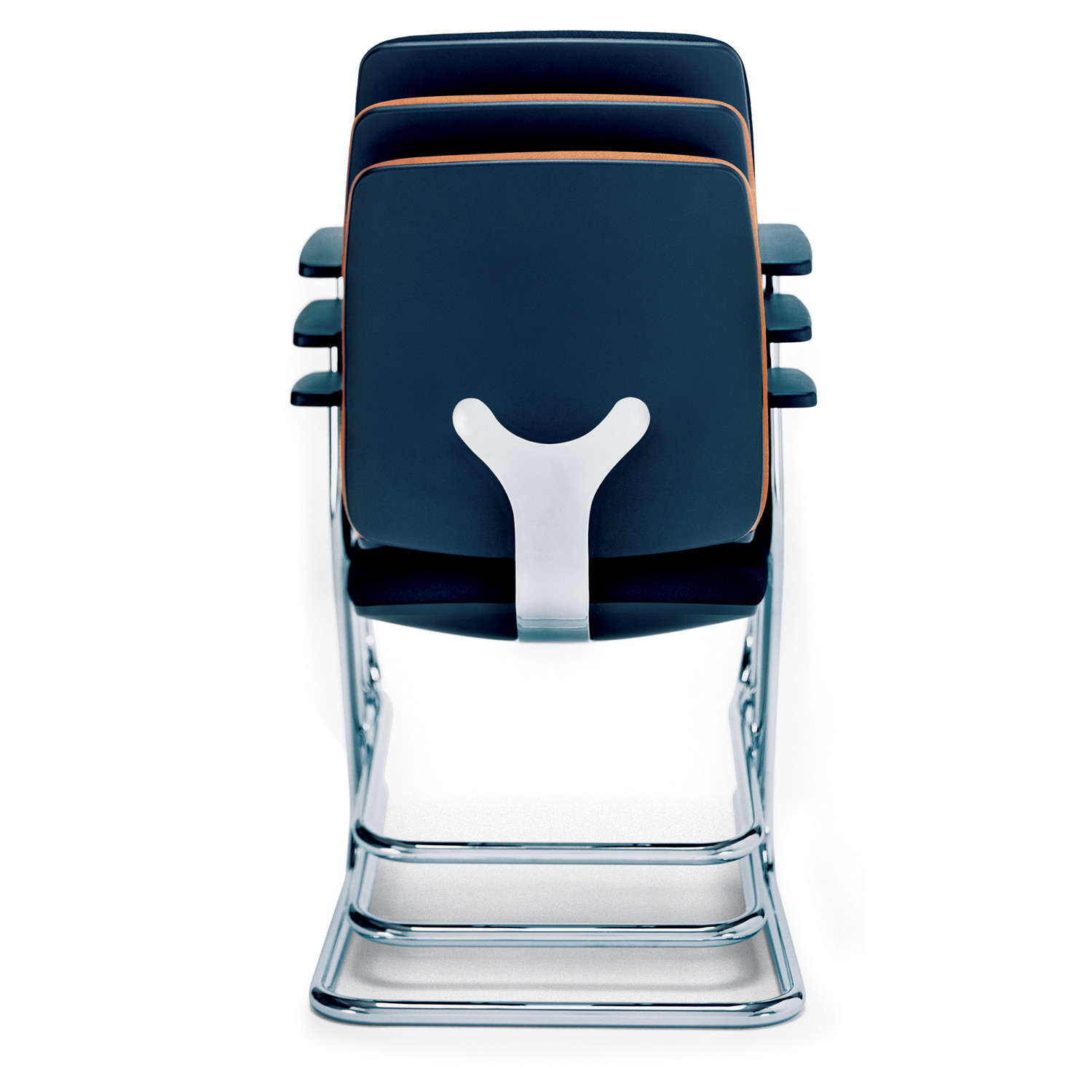 Early Bird Stackable Cantilever Chairs back detail