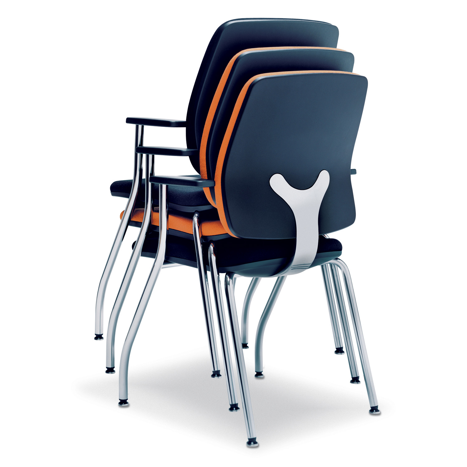 Early Bird Stackable 4-leg Chairs back detail