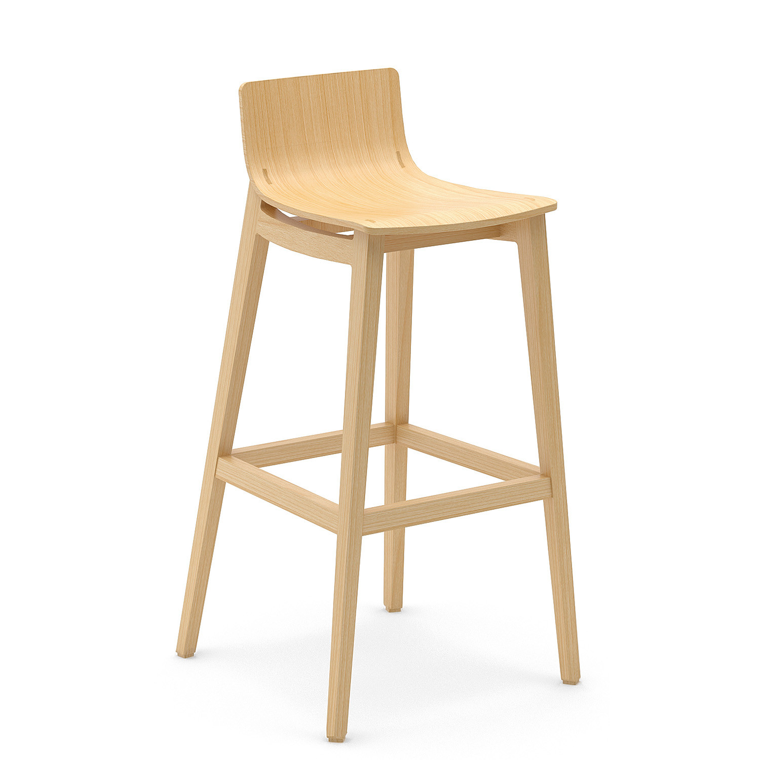 Emma Wooden Bar Stool