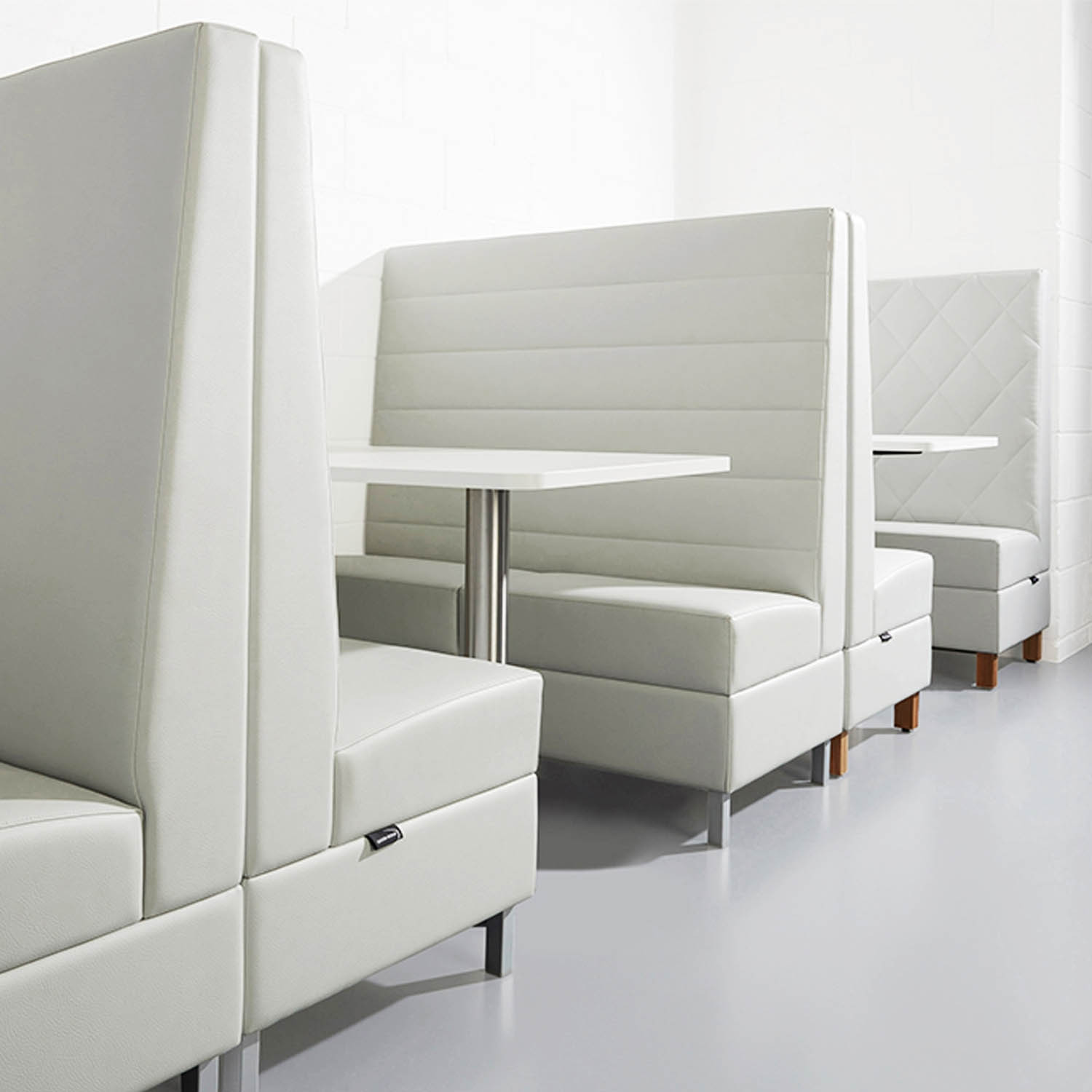 Engage Modular Banguette Seating in white