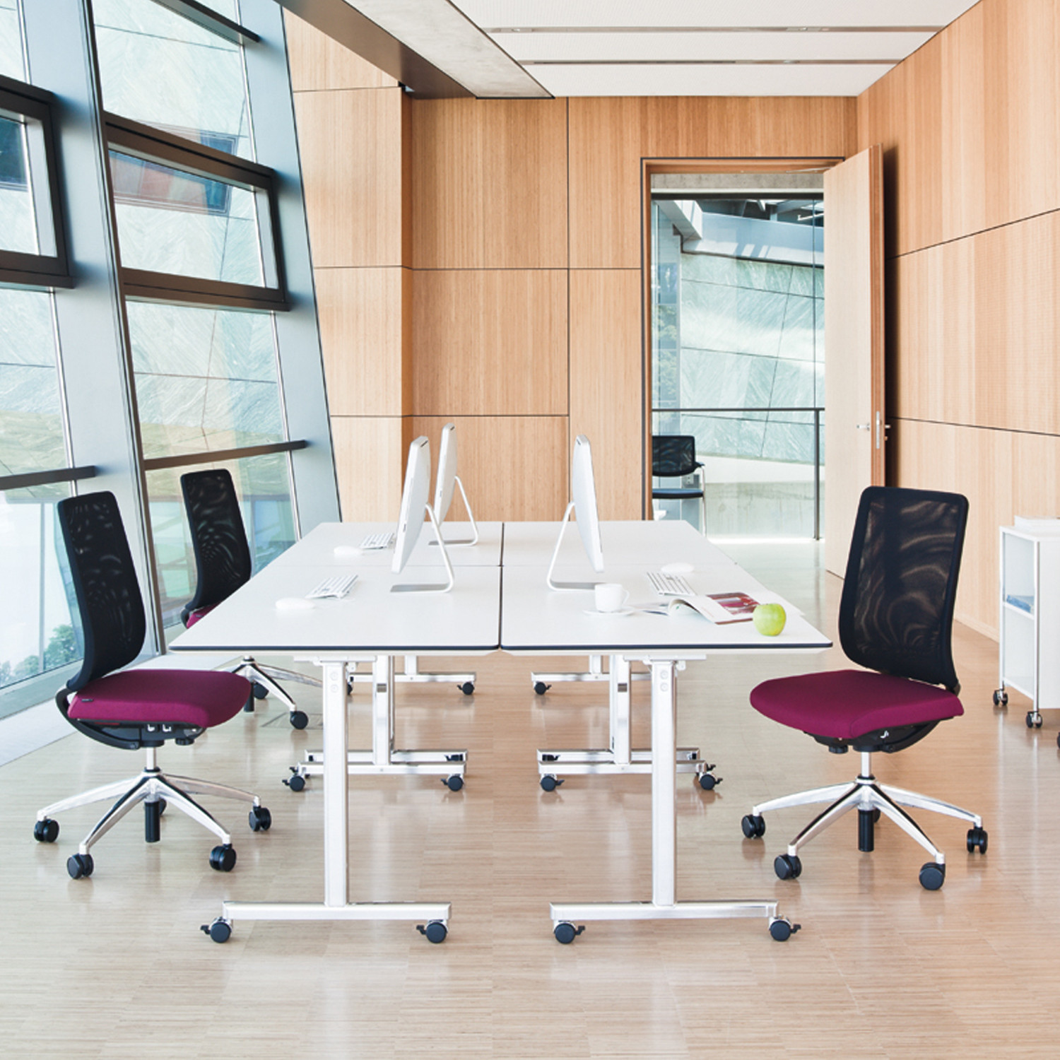 Torino Flip Tables are a f;lexible solution for the office