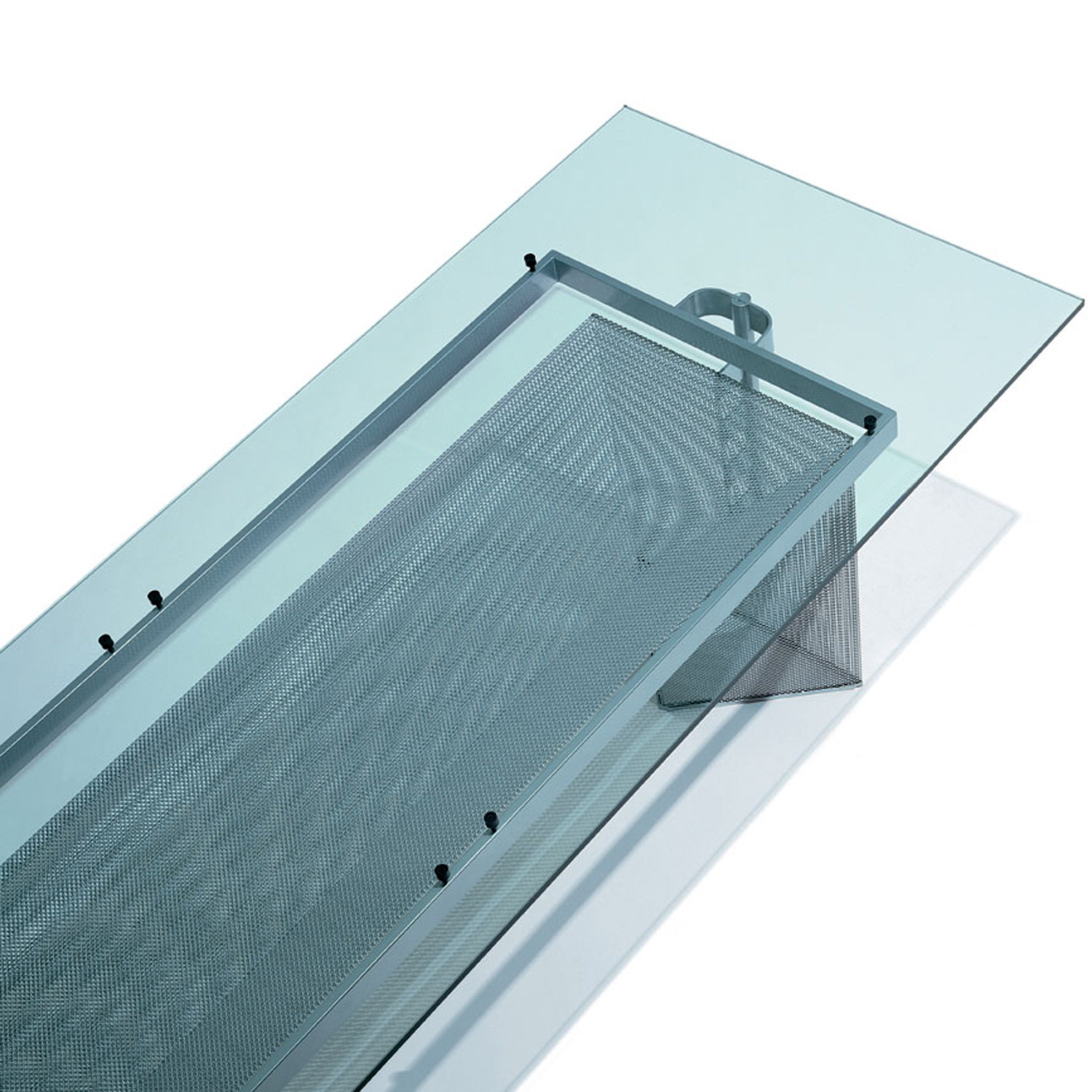 Tesi Dining Table 609 - clear crystal table top