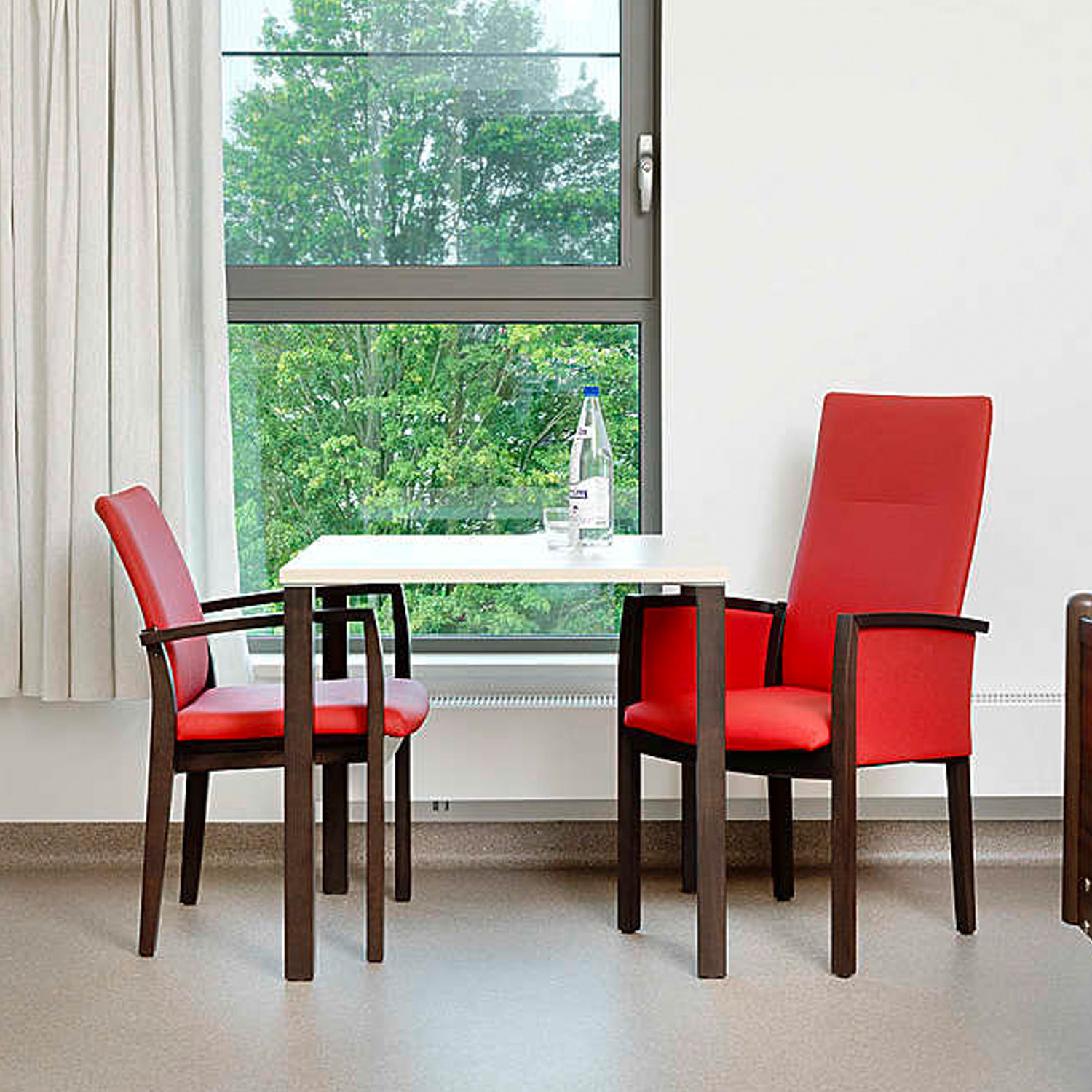 3700 Palato ArmchaIrs are available with upholstered and non upholstered armrests