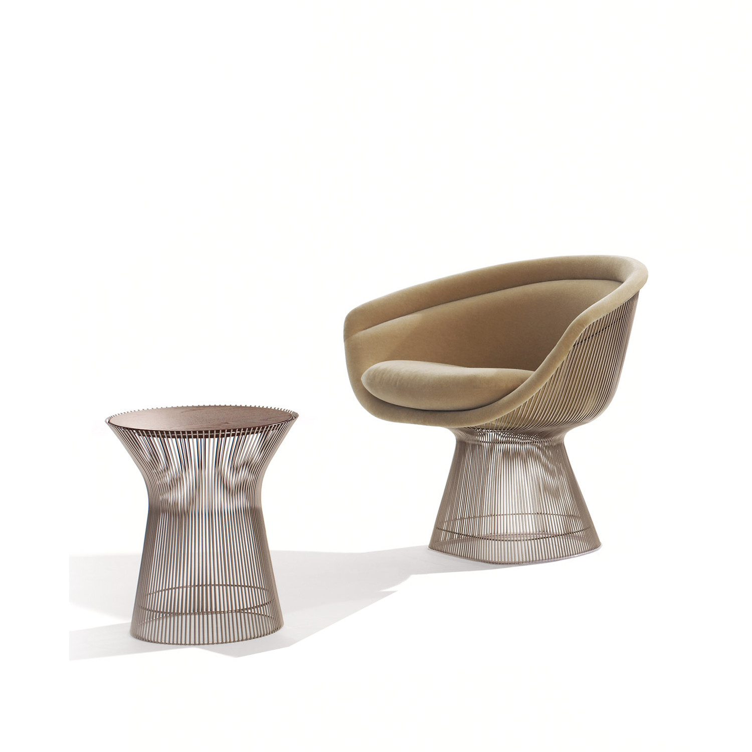 Platner Lounge Chair & Table