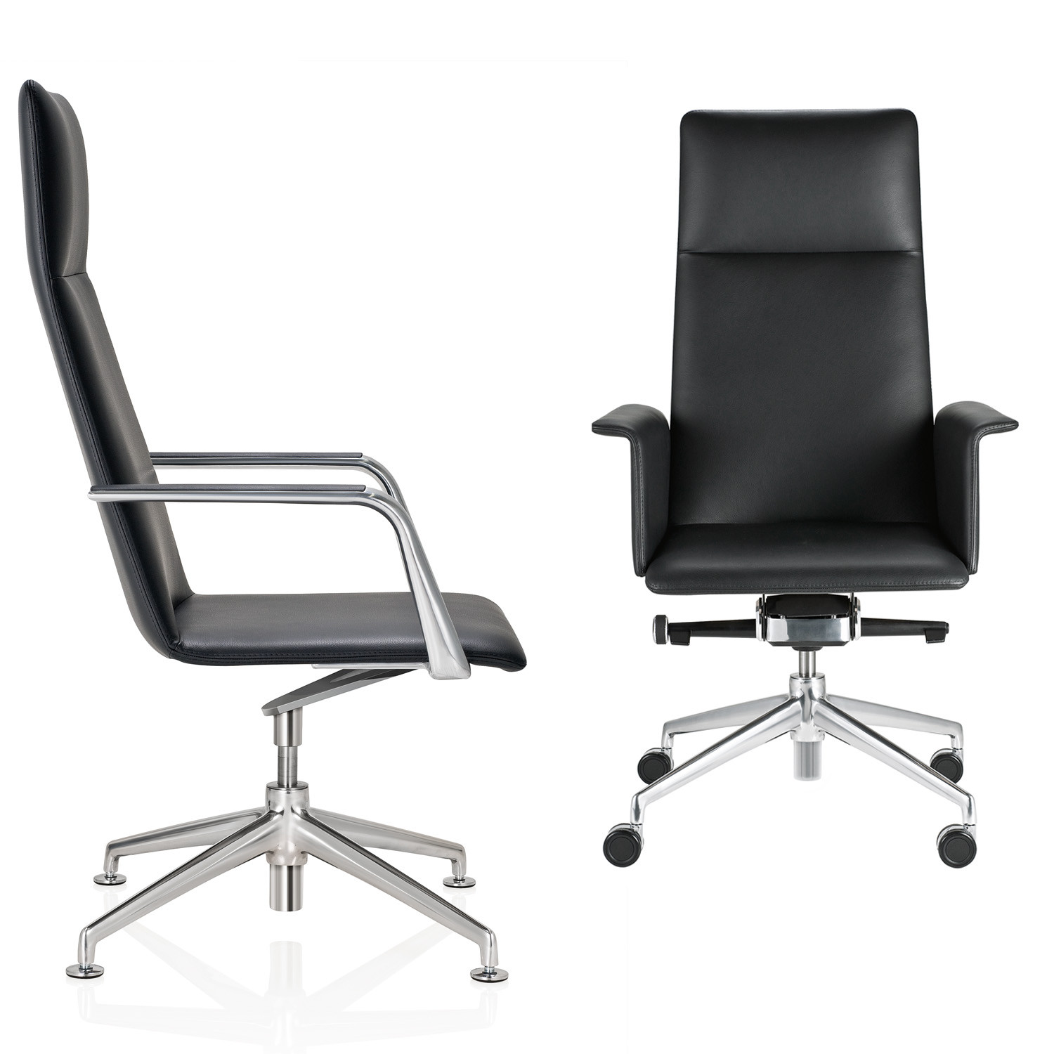 FinaSoft Conference Swivel Chairs are available with Glides or Castors