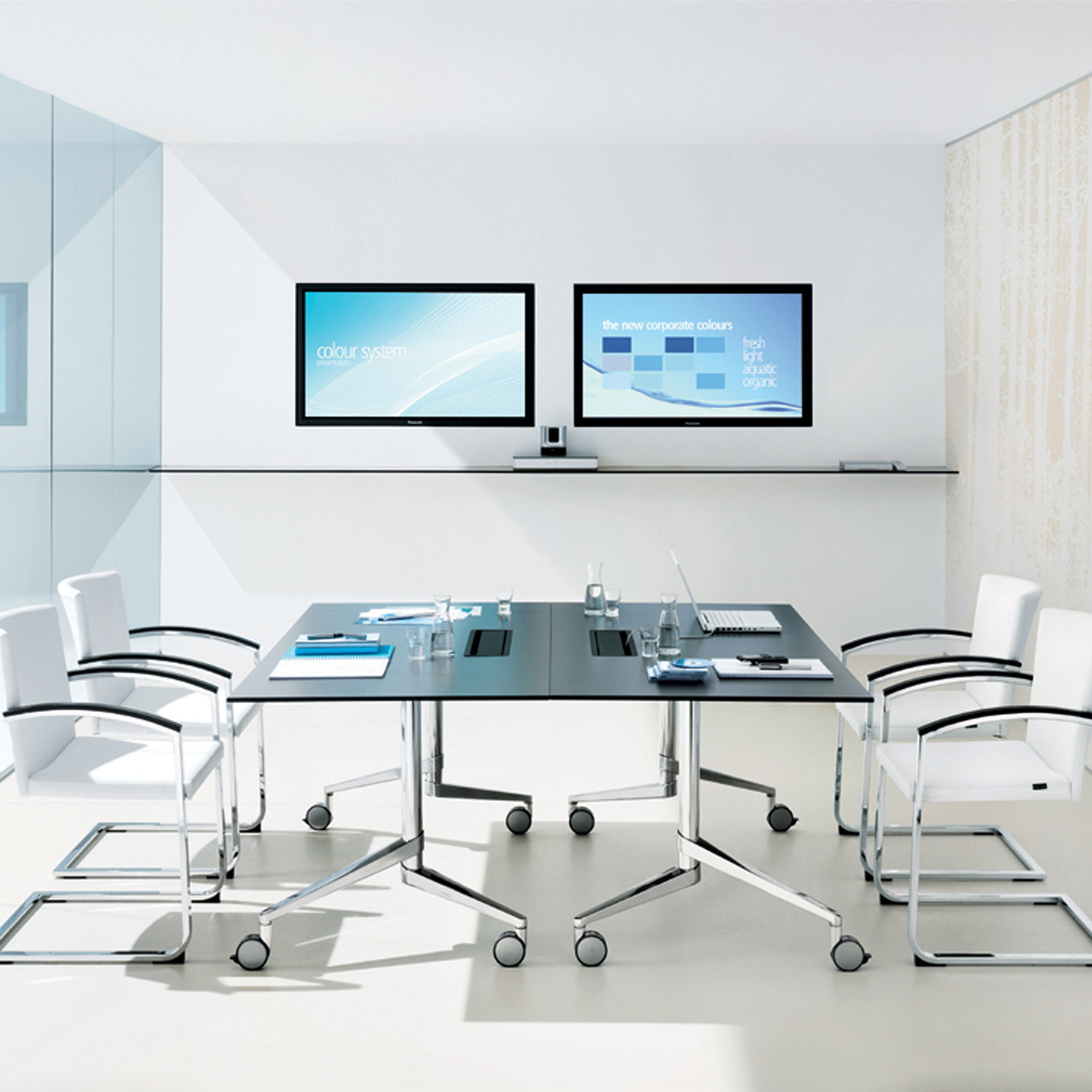 Flex Folding Meeting Tables by Wiesner Hager