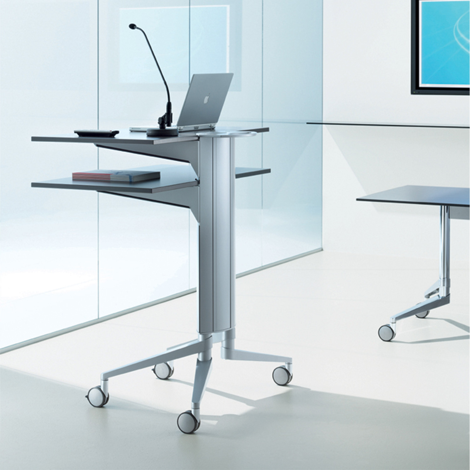 Flex Lectern Media Trolley by Wiesner Hager