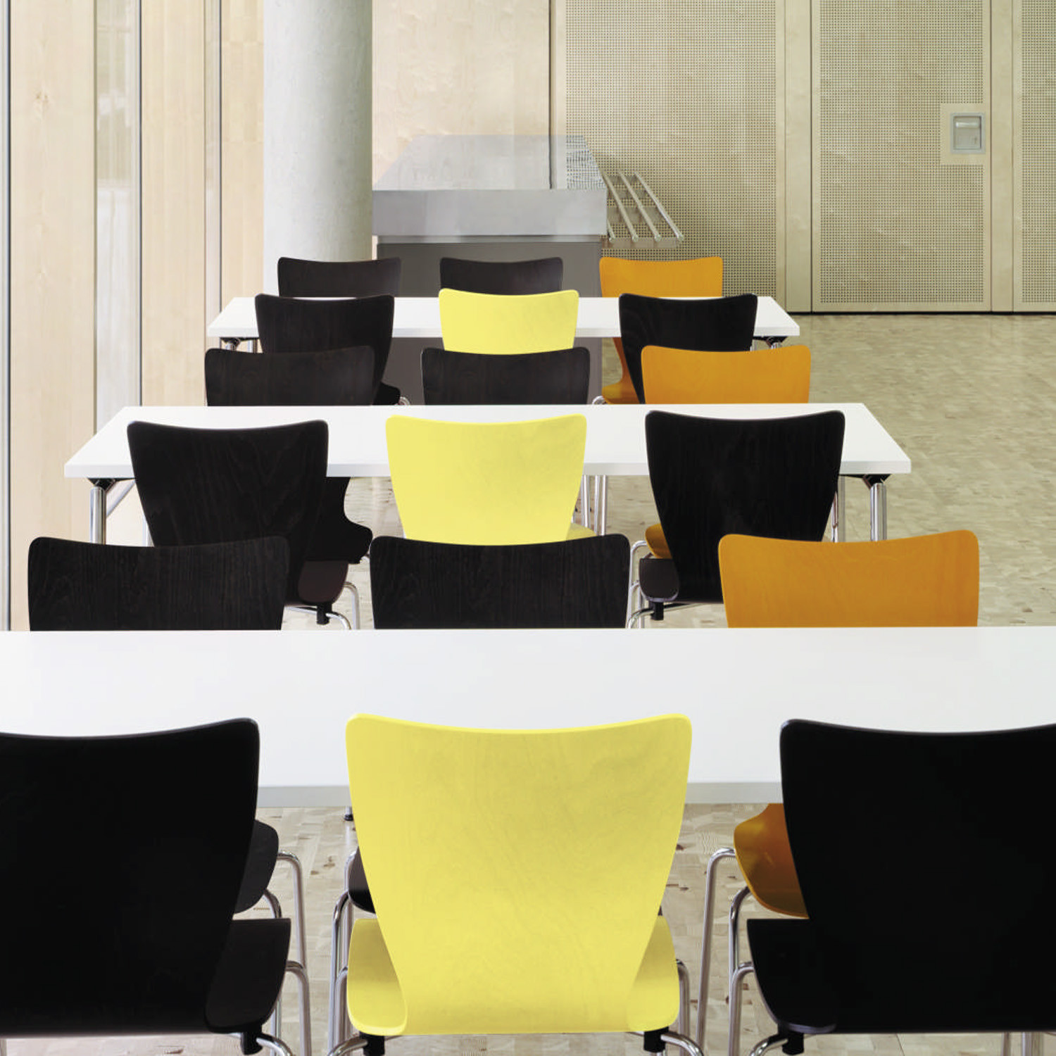 Fox Plastic Chair is available in various shells and frames