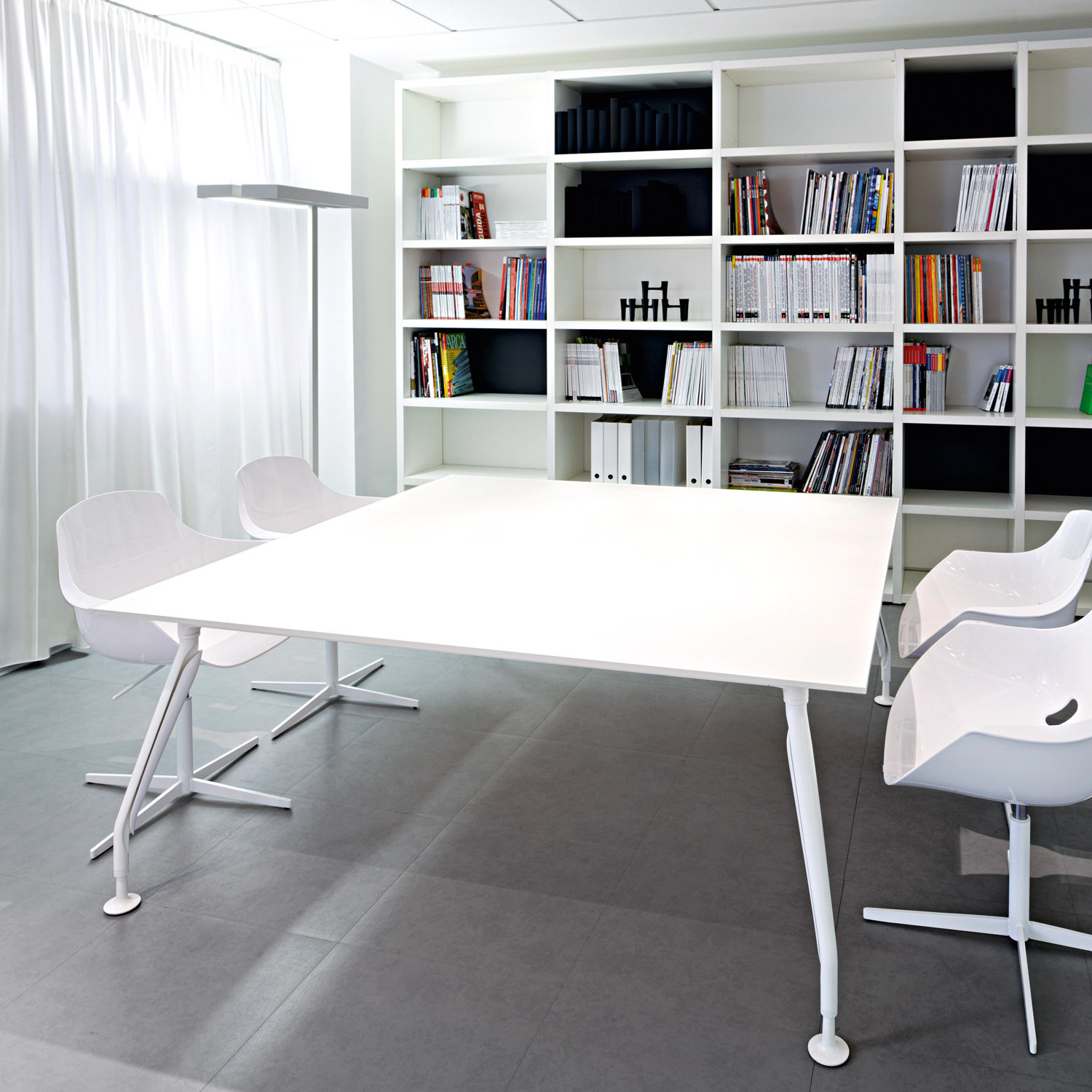 Libro Office Storage with Glamour Meeting Table