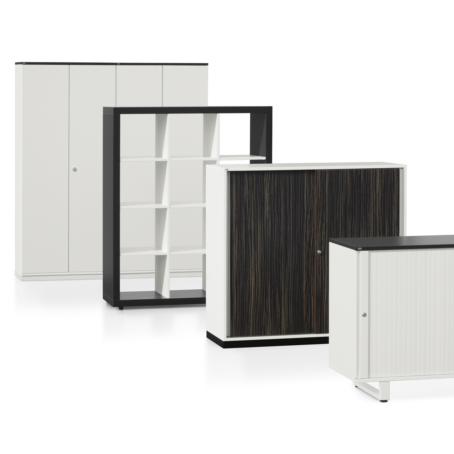 Grand Slam Office Storage Range is available in a wide range of finishes