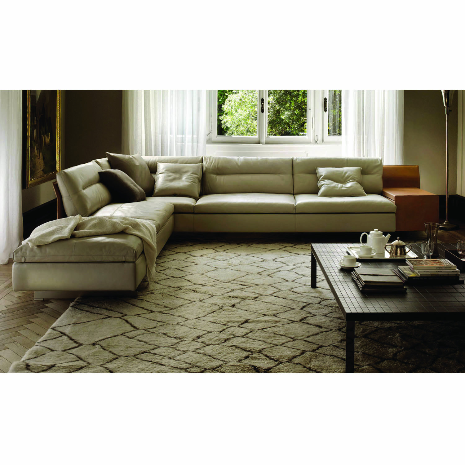 Grantorino Modular Soft Seating Sofa from Poltrona Frau