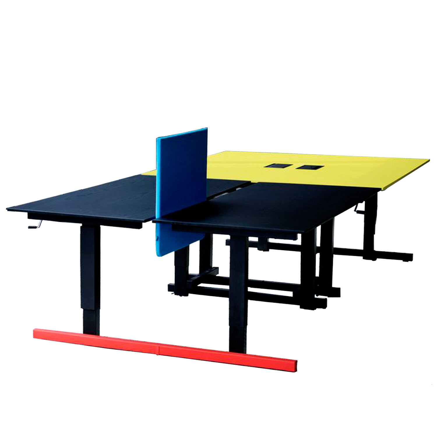 Grid Height Adjustable Bench Desks