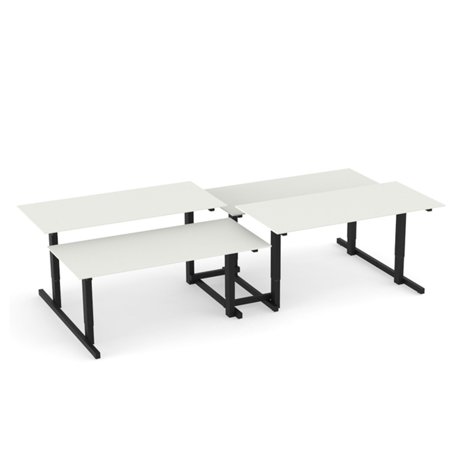 Grid Adjustable Bench Desks