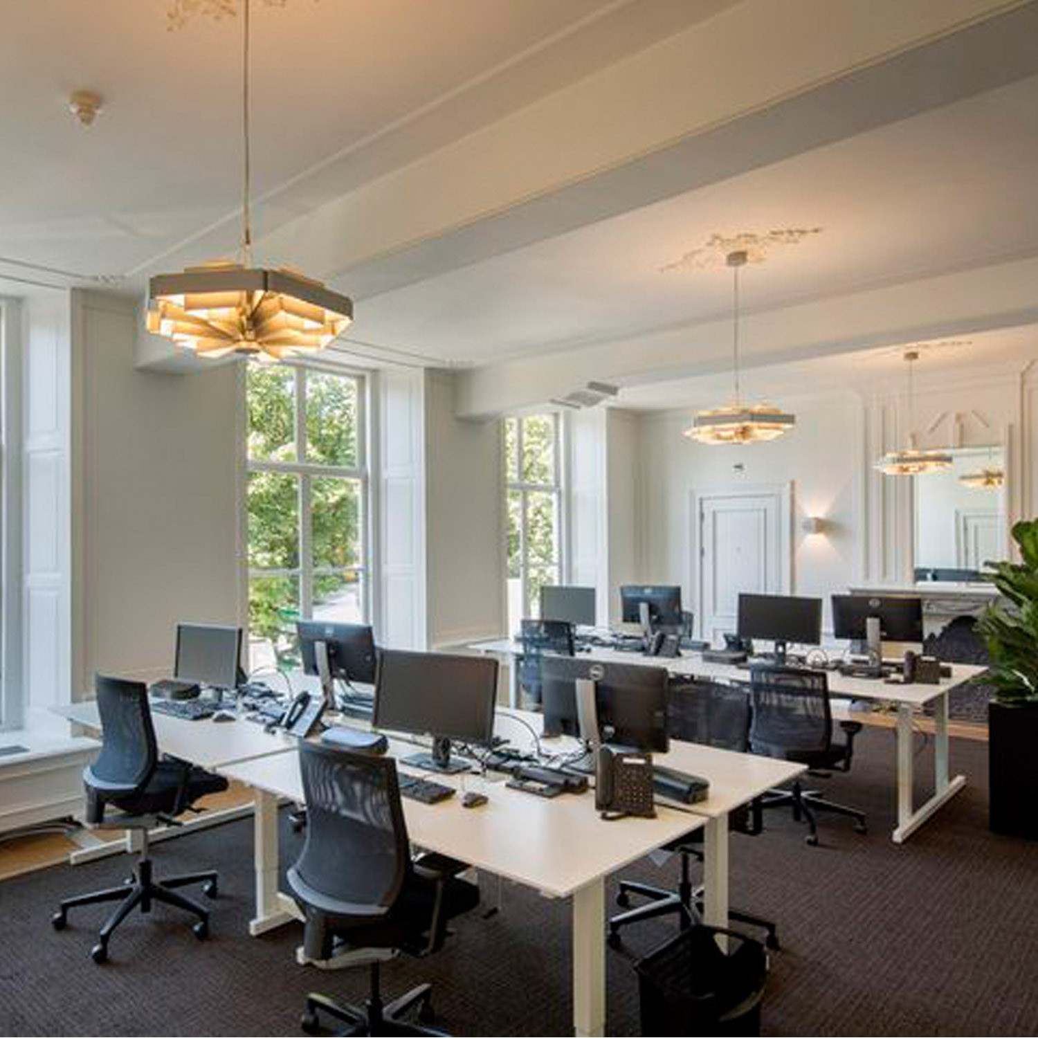 Grid Bench Desks 