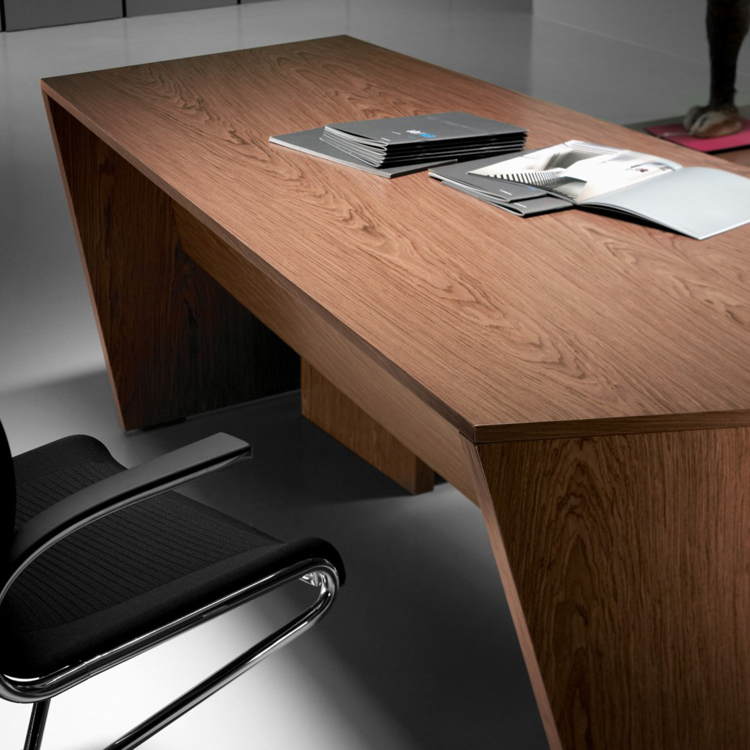 Origami Desk in Walnut