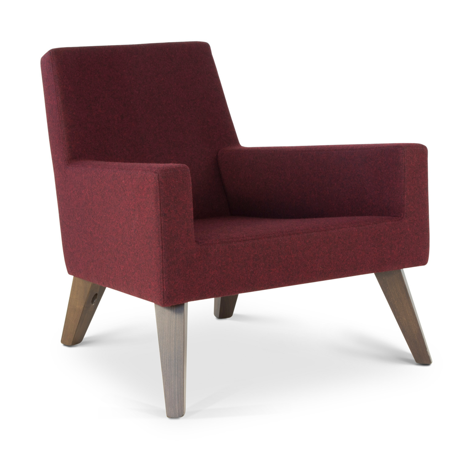 HM44 Low Back Armchair with beech legs