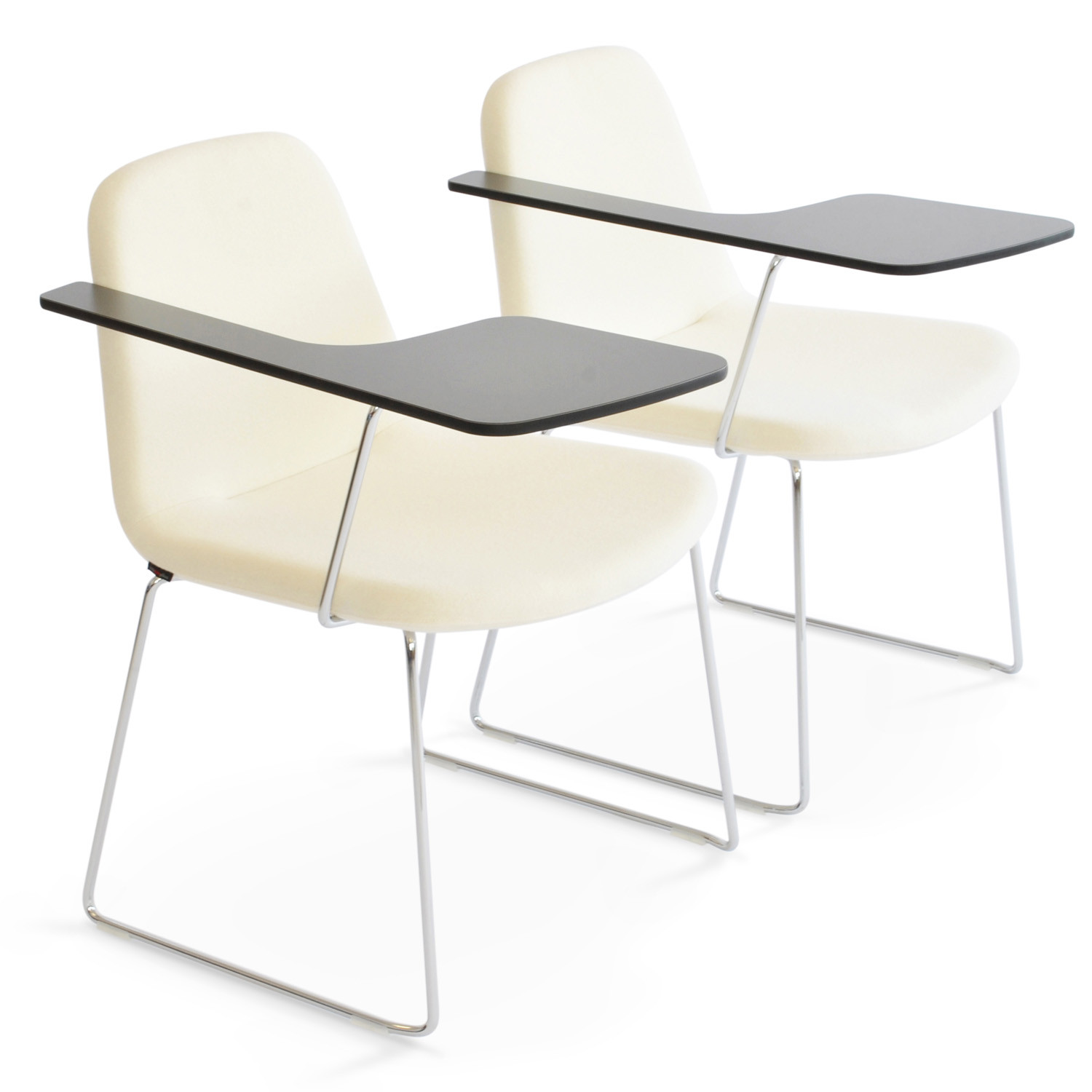 HM58d Skid Base Chairs with Writing Tablet