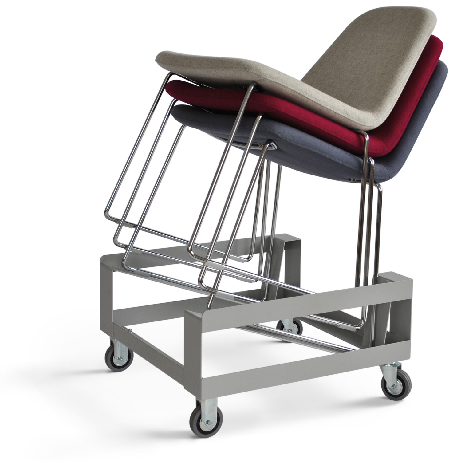 HM58a can be stacked up to 10 high on a trolley