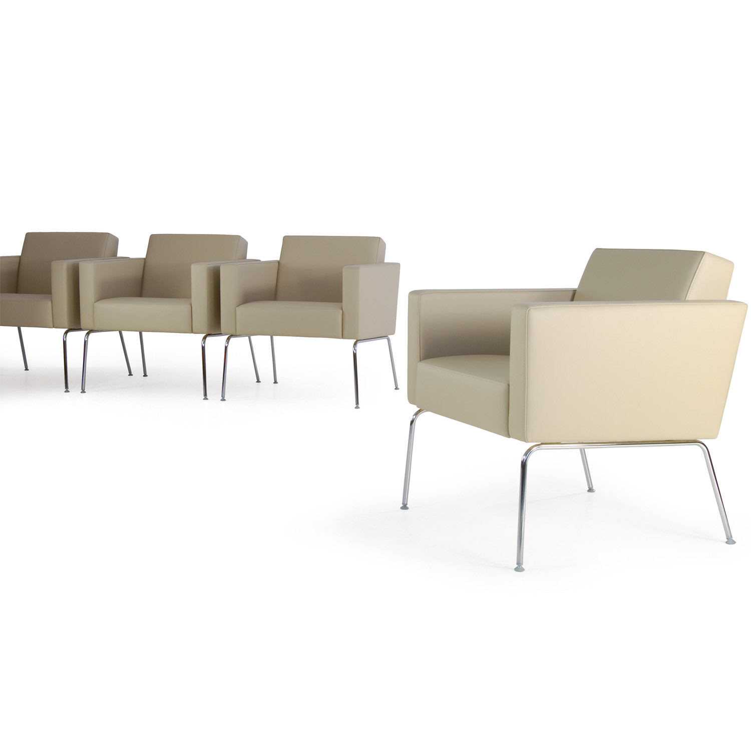 HM66 Four-Legged Upholstered Armchairs