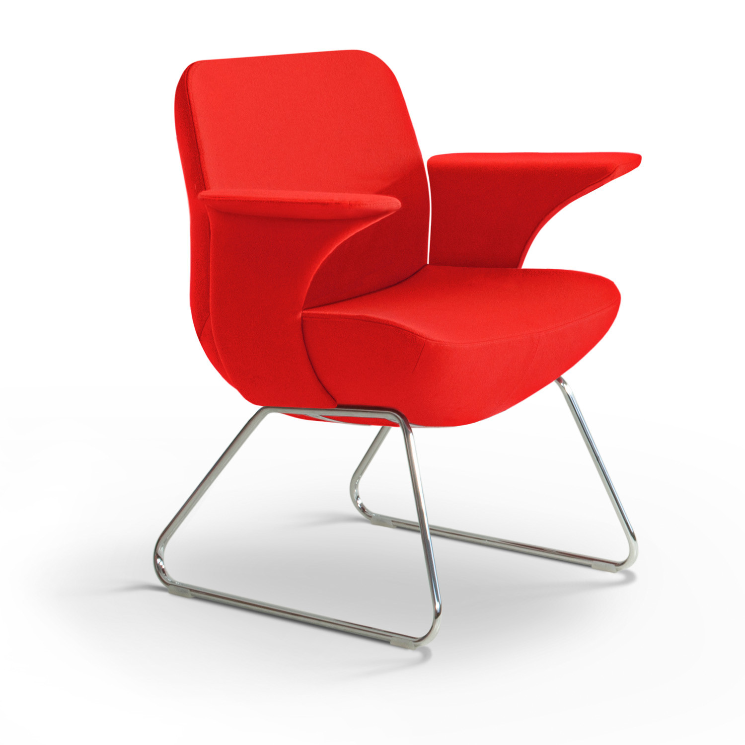 HM82 Sled Base Medium Back Armchair