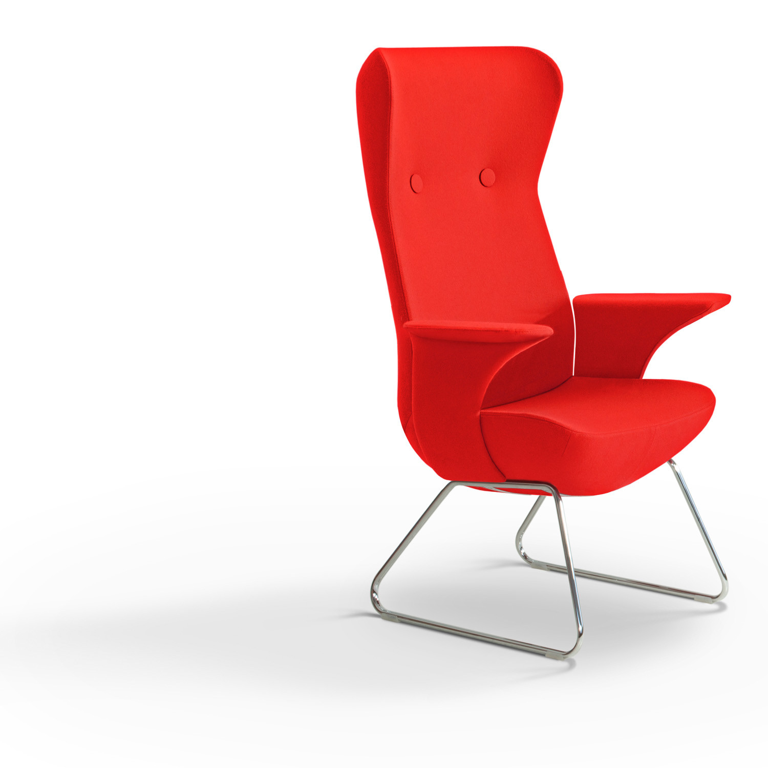 HM82 Sled Base High Back Armchair