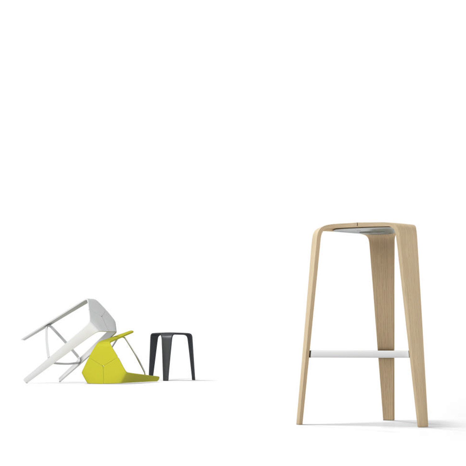 Hoc Stool Range is available in two heights