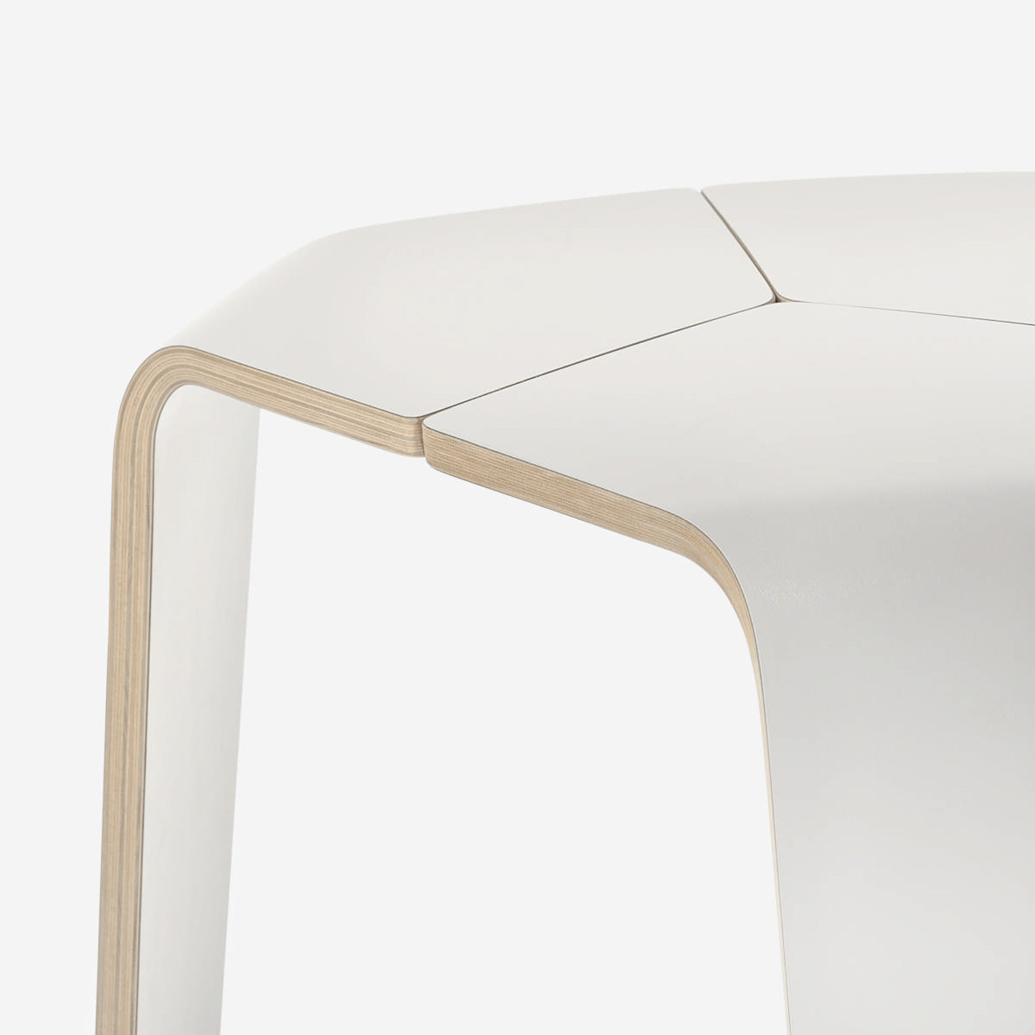 Hoc Bar Height Stool Wood Venneered Structure