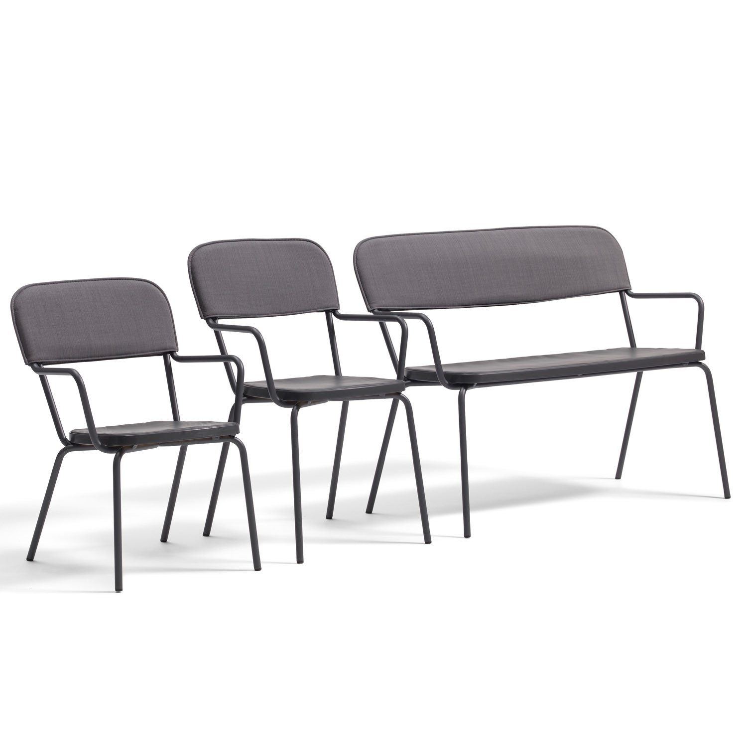 Kaffe Padded Bench with Chairs O12 