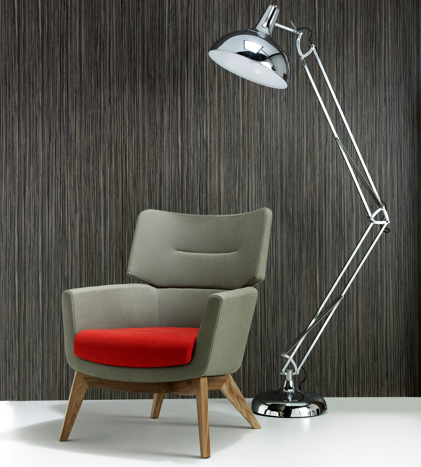 Kala Armchairs with Wooden Legs