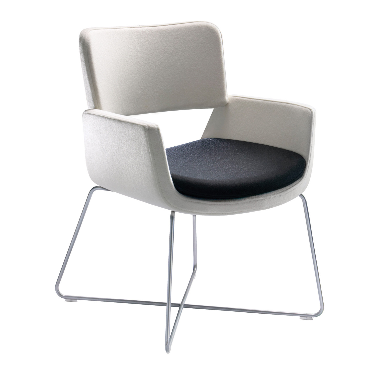 Korus Lounge Armchair with Wire Base