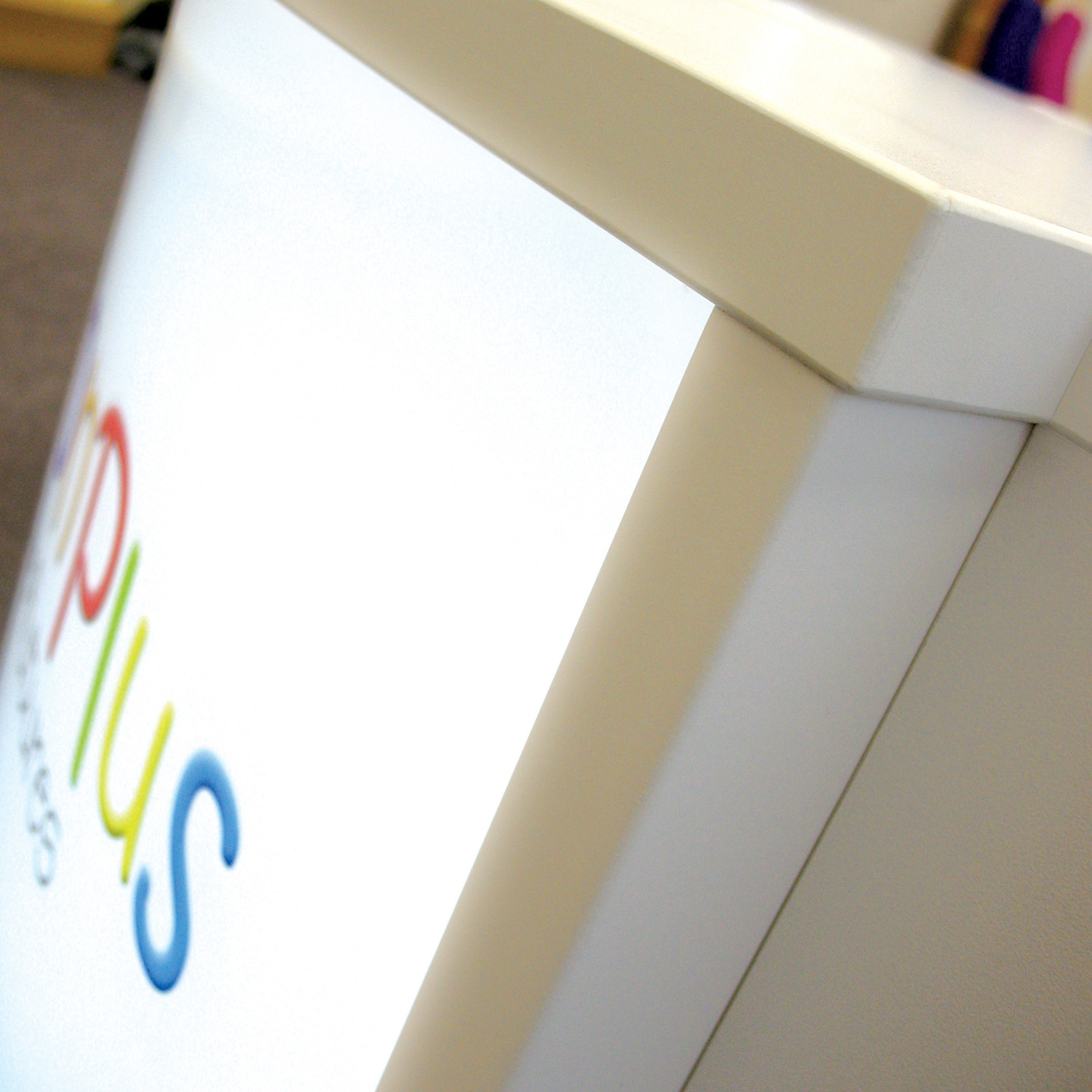 Clark Rendall Evolution Light Reception Desk Detail