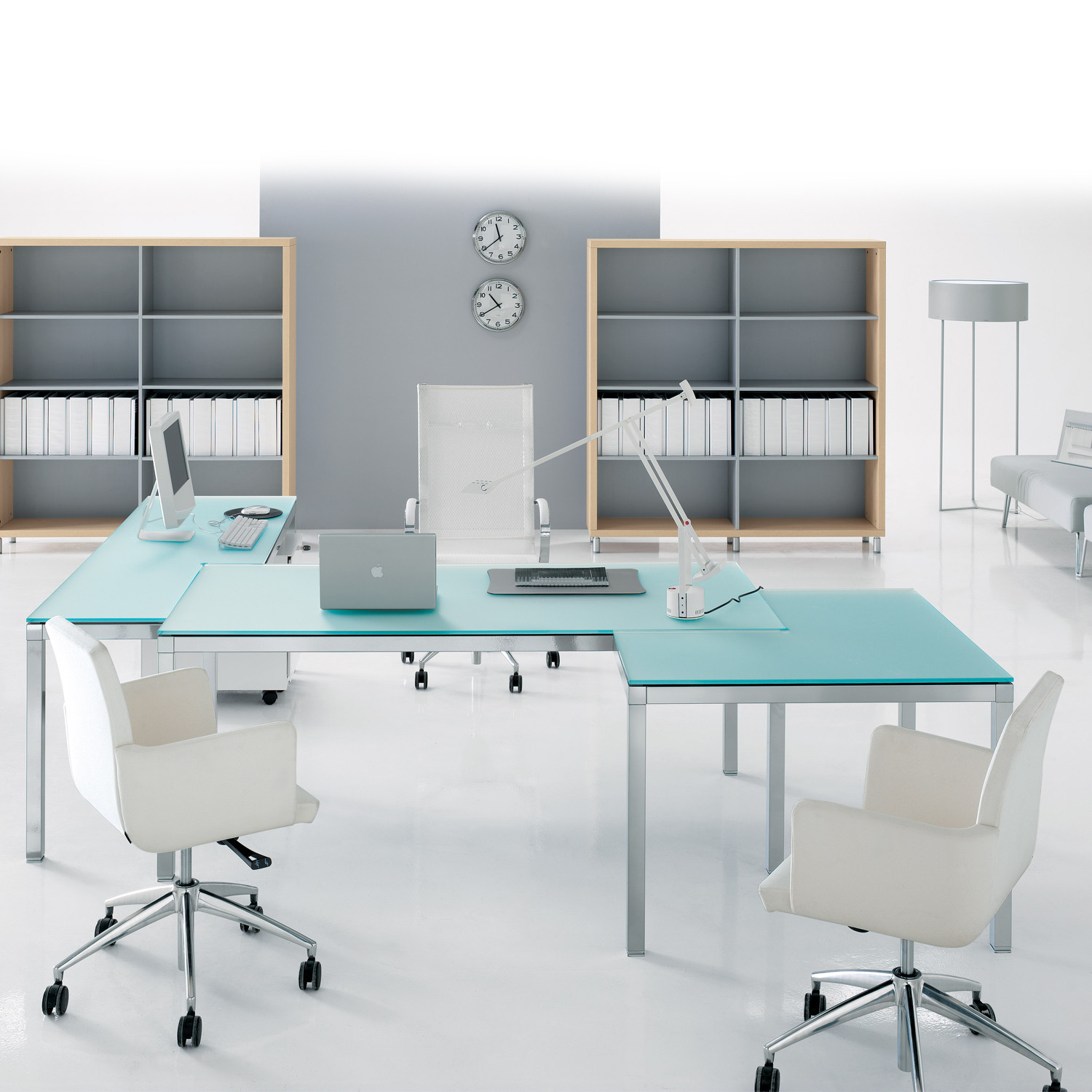 Link Executive Glass Desk