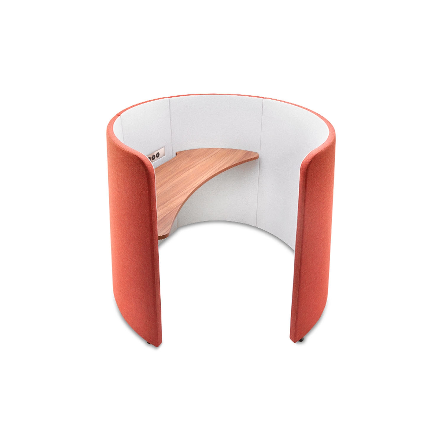 Loop Desk Pod White Interior  