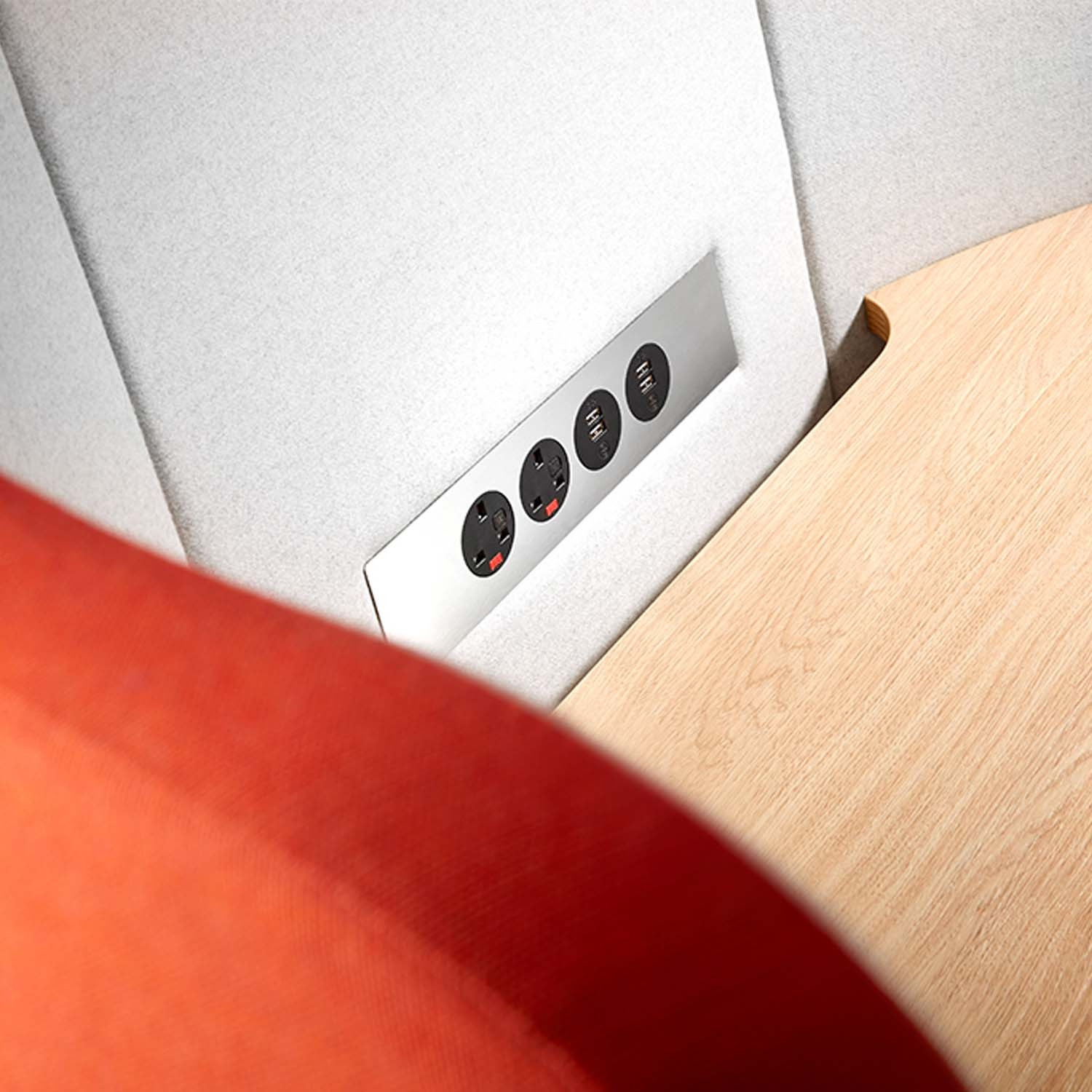 Loop Desk Pod Interior Close-up