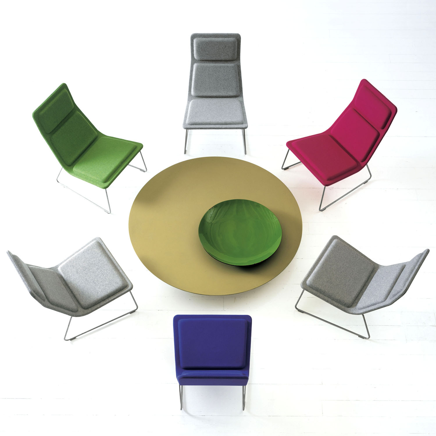 Low Pad Armchairs - Colourful