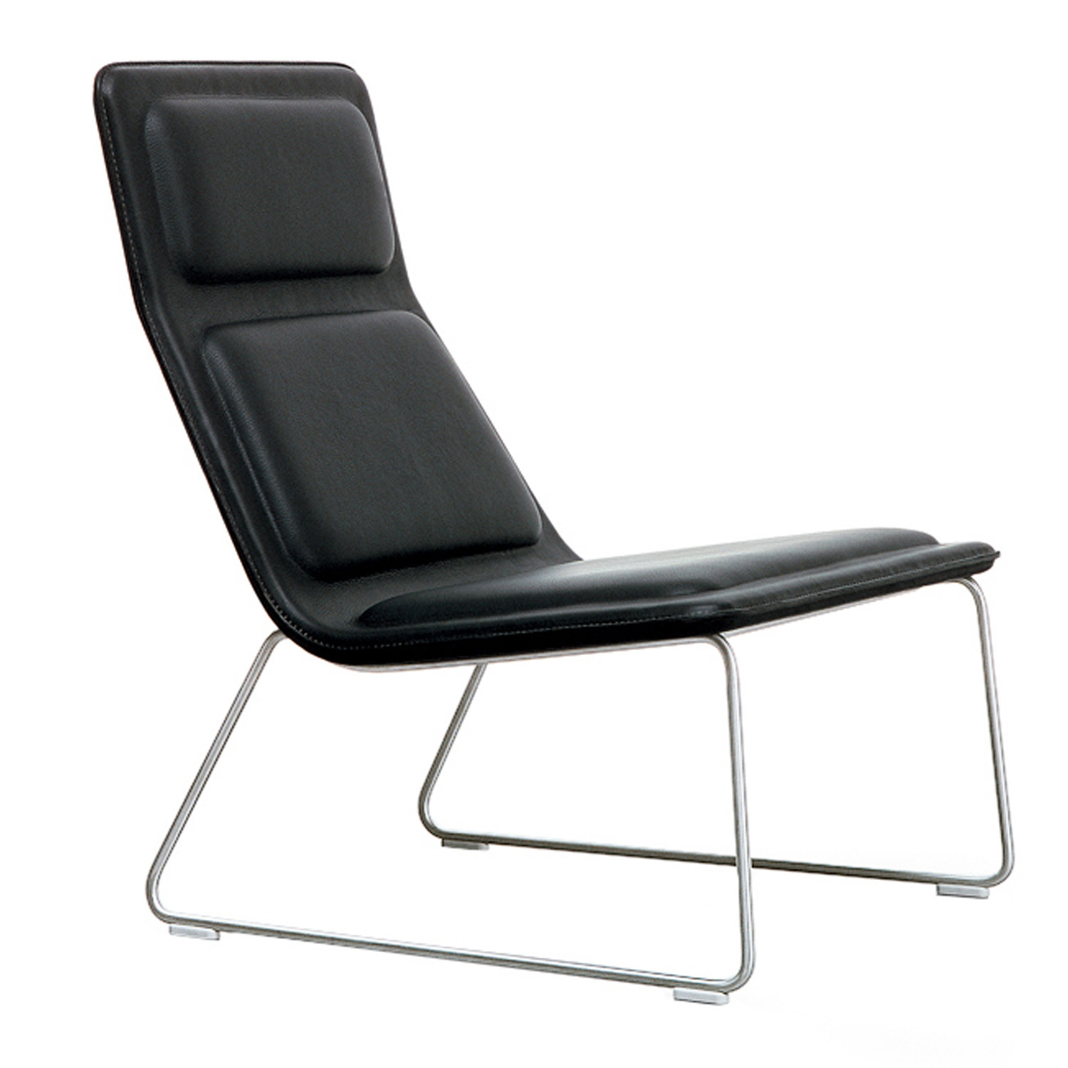 Low Pad Armchair in Black