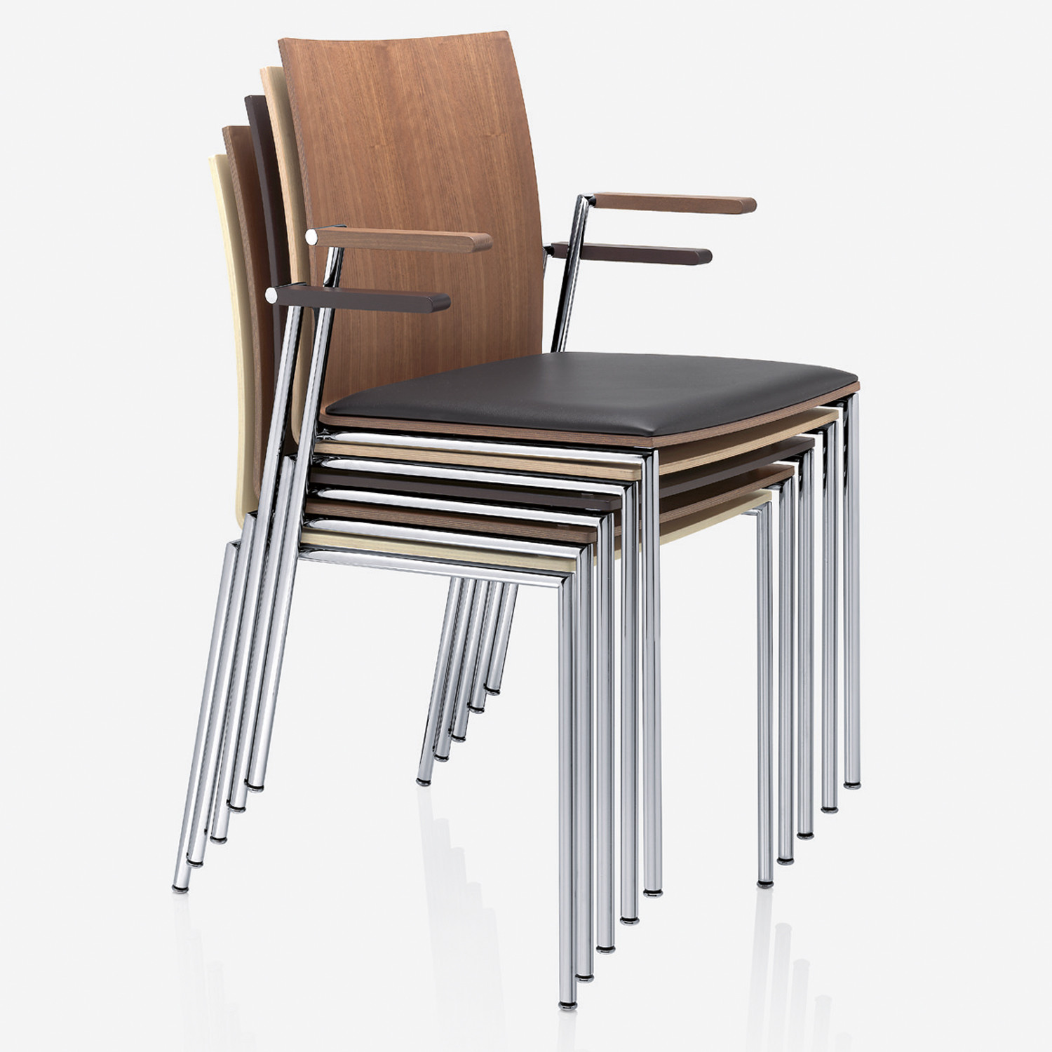 MilanoLight Chairs stackable up to 8 chairs