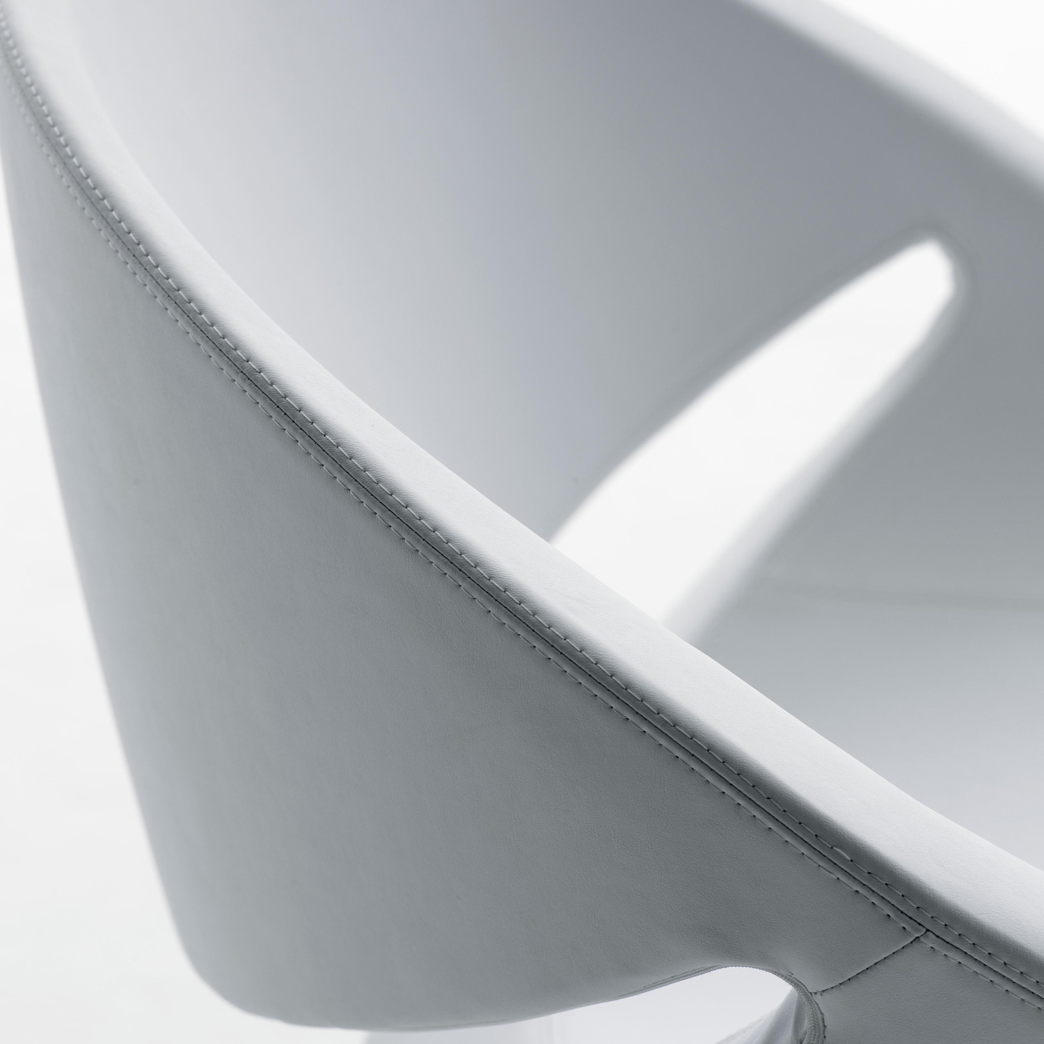 Mya Chair leather upholstery detail