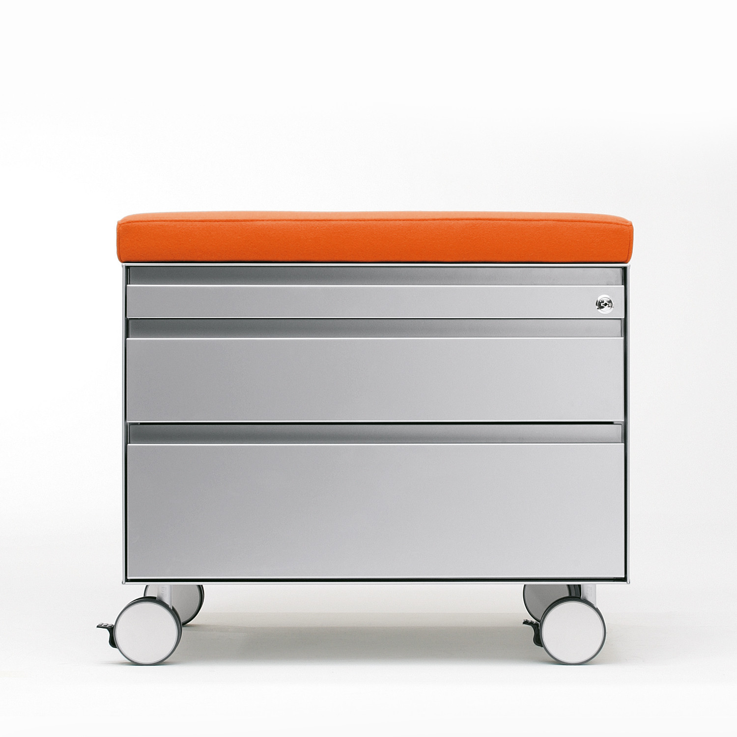 Nice Ped Pedestal 2 box drawers + 1 stationery drawer with seat pad